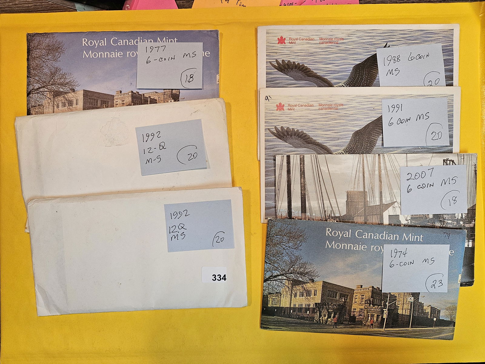 Nine mixed Canadian Coin Sets (1 of 4)