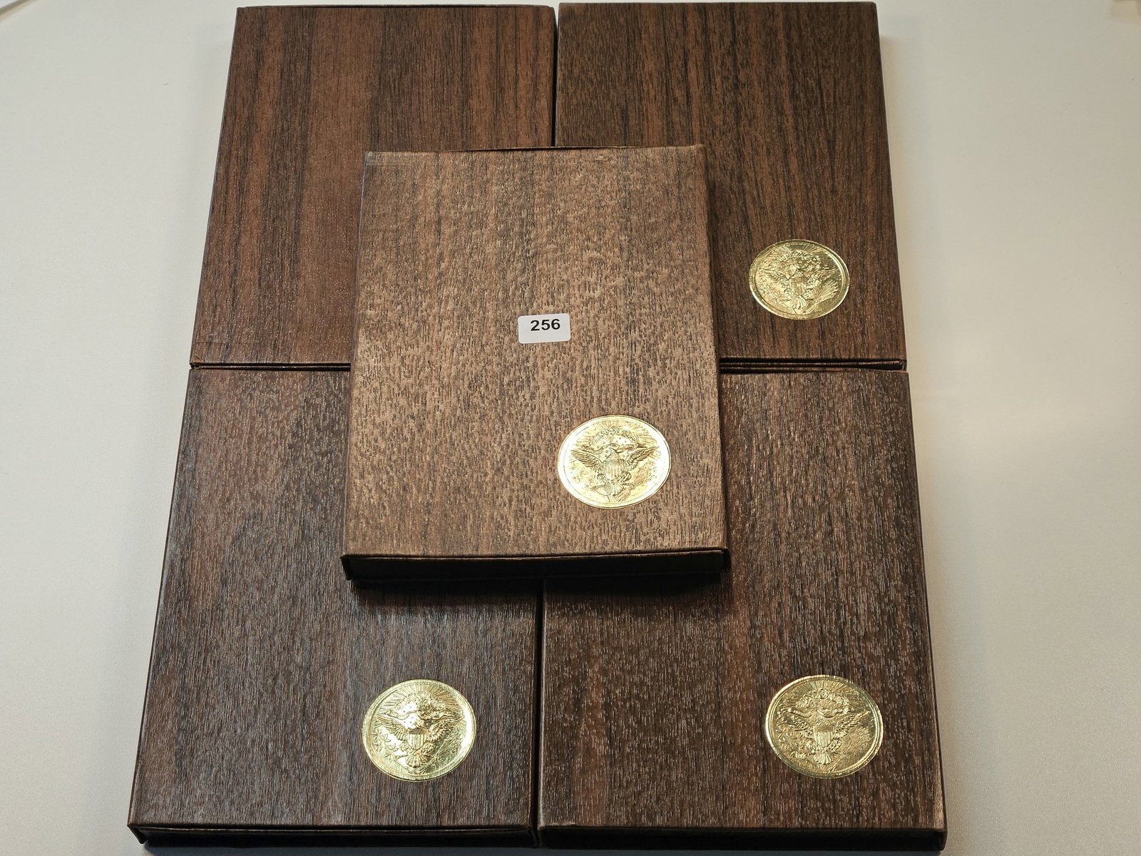 Five Mixed Year Eisenhower Proof Silver Dollars (1 of 2)