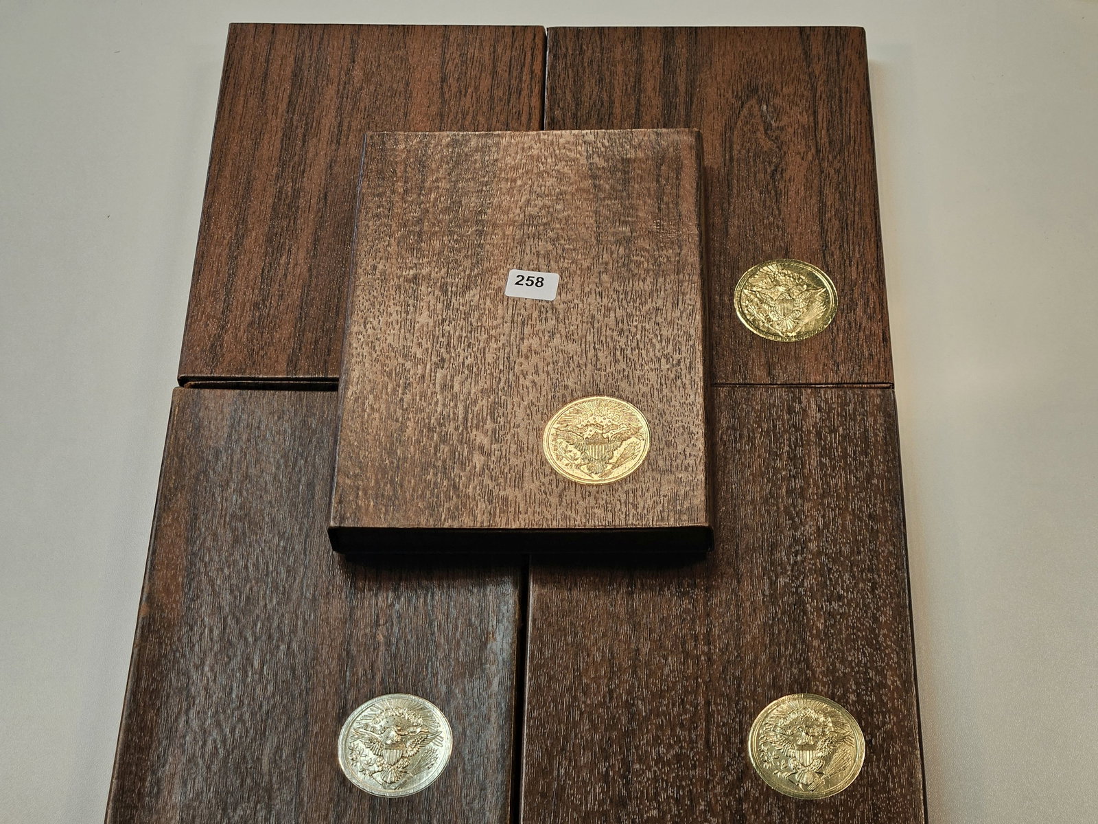 Five Mixed Year Eisenhower Proof Silver Dollars (1 of 2)