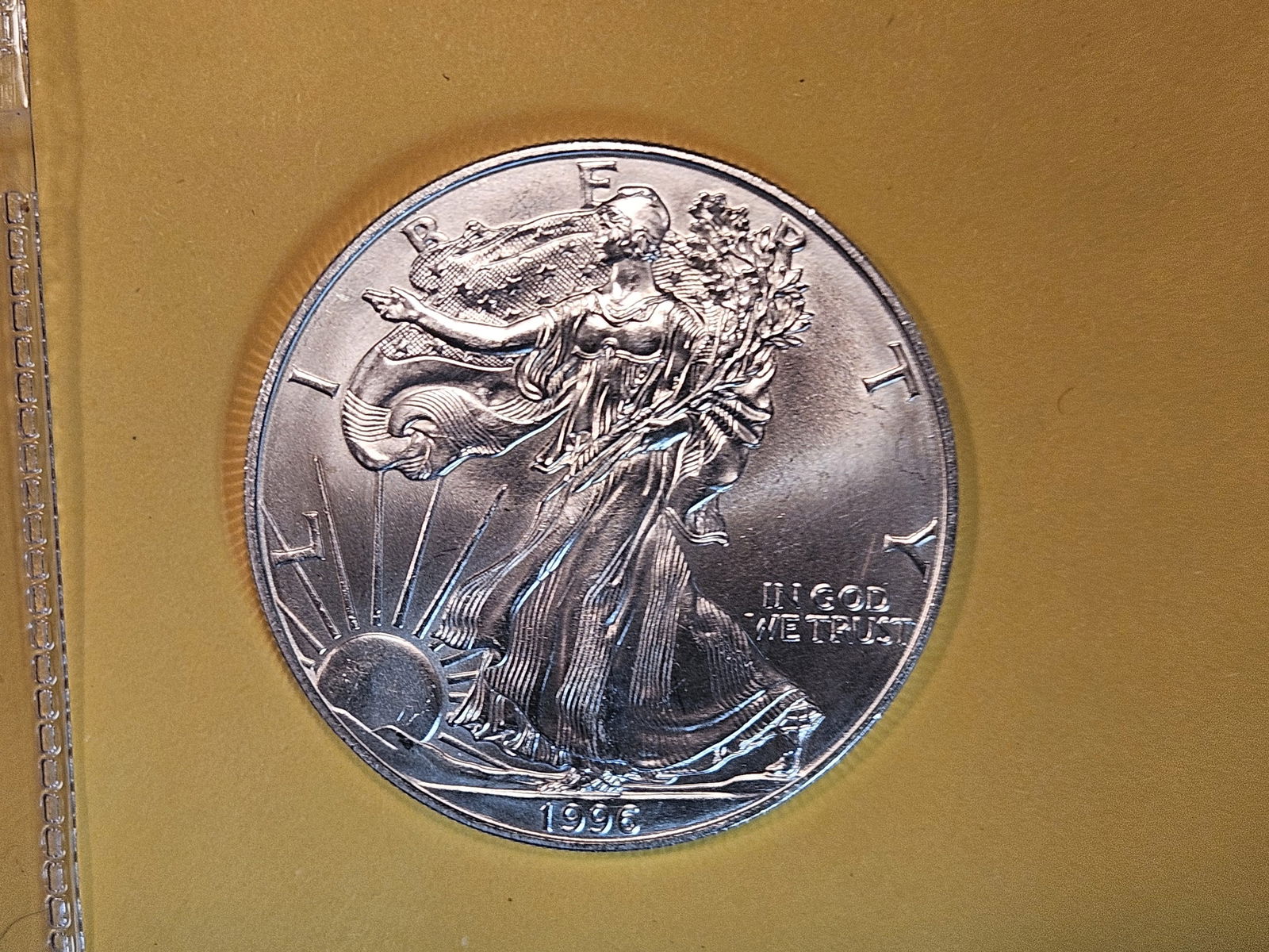 Brilliant Uncirculated 1996 American Silver Eagle (1 of 3)