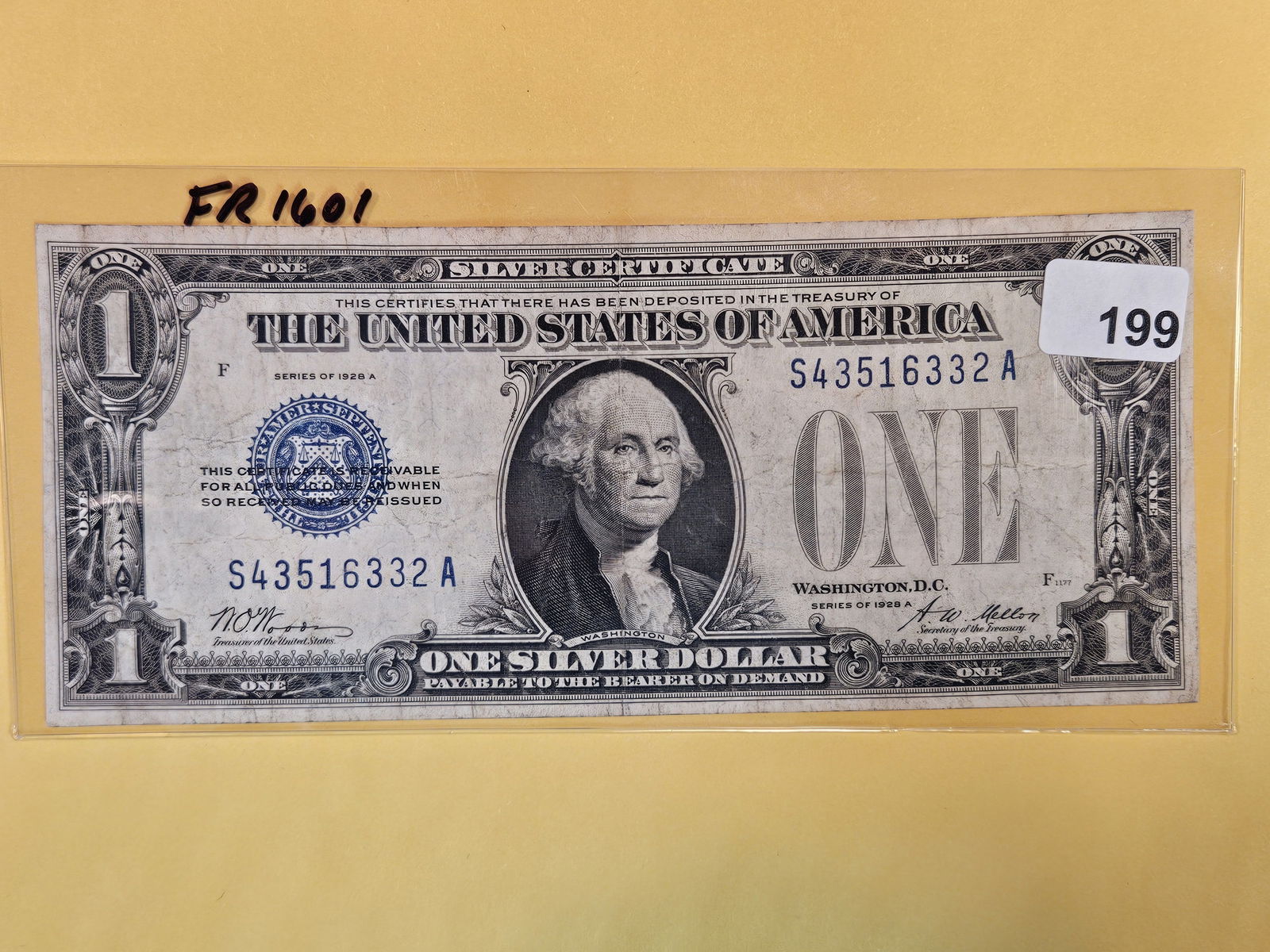 Series of 1928-A One Dollar Silver Certificate in Fine plus (1 of 2)