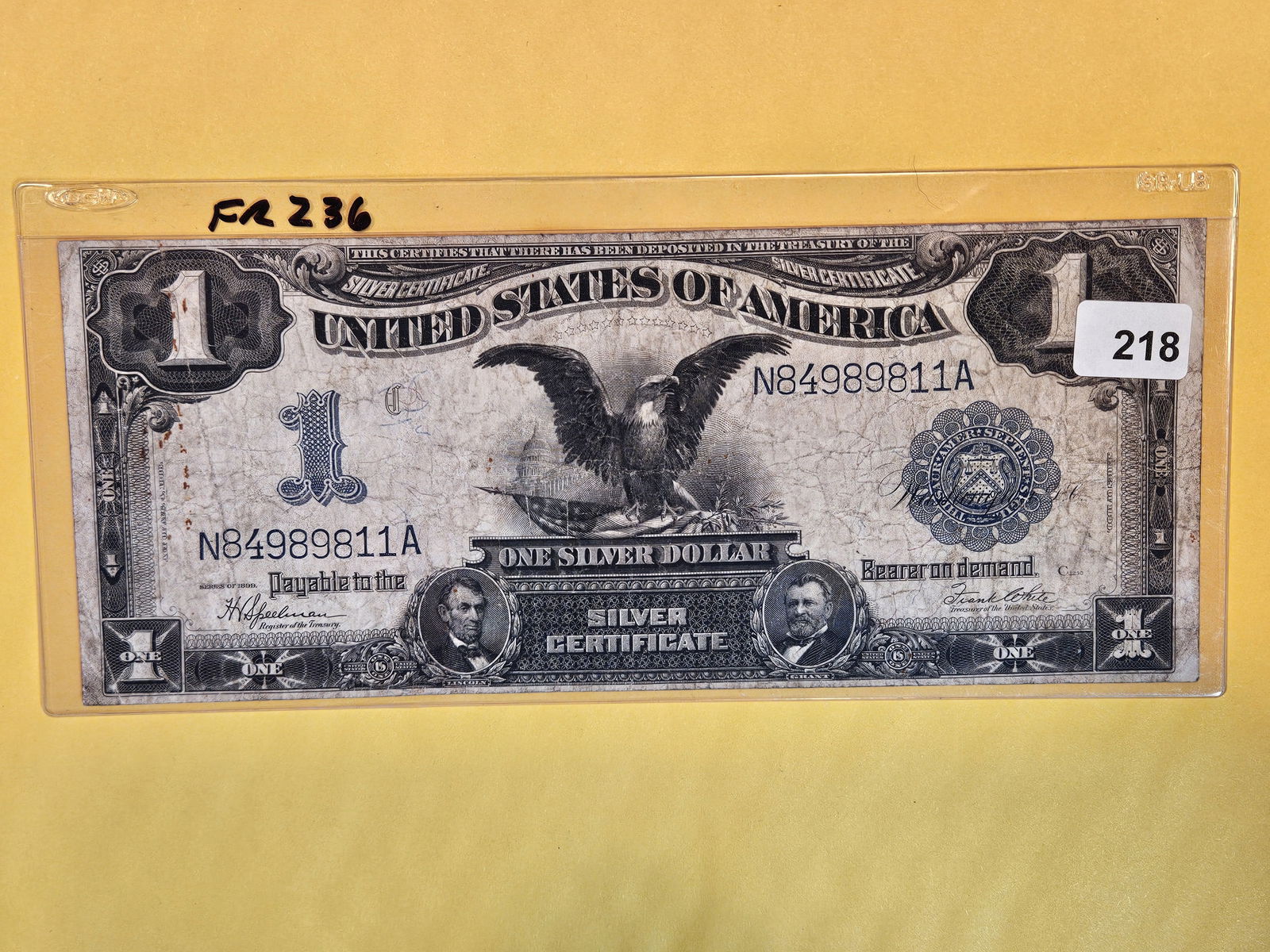 1899 One Dollar Large Size Silver Certificate (1 of 2)