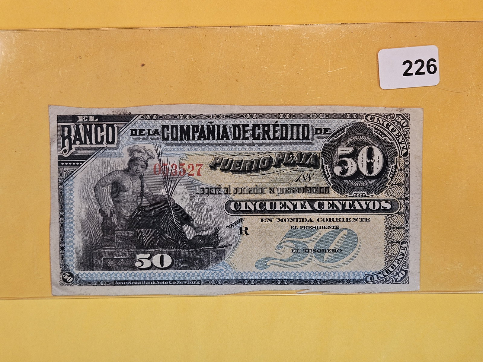 188_ Banco de la Compania de credito de Puerto Plata 50 centavos (1 of 3)