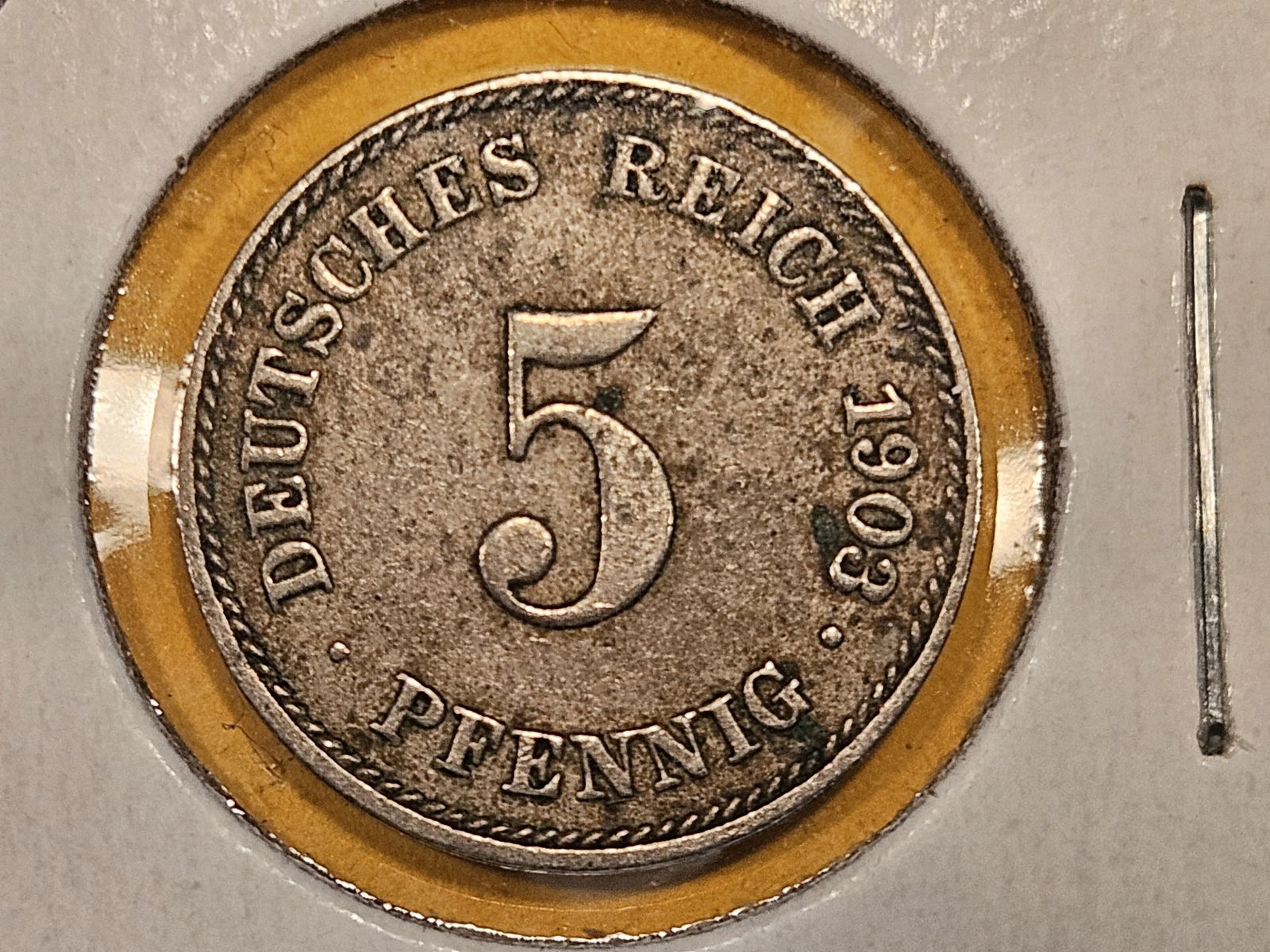 1903-J Germany 5 pfennig in About Uncirculated (1 of 4)