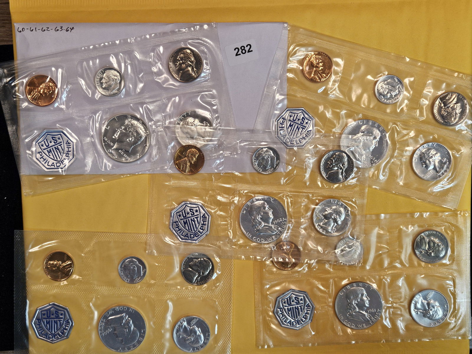Five GEM US Silver Proof Sets (1 of 3)