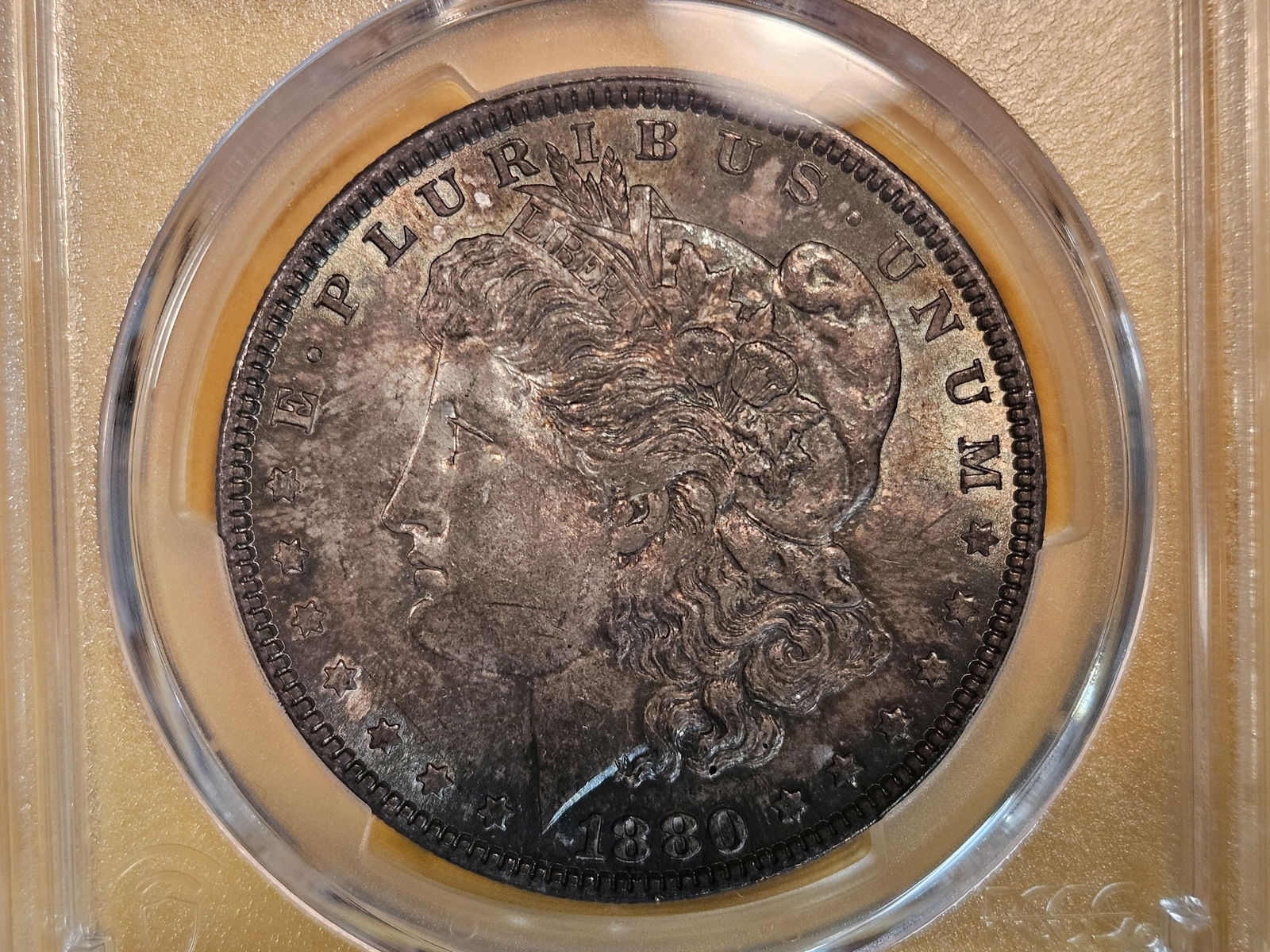 PCGS 1880 Morgan Dollar in Mint State 62 (1 of 6)