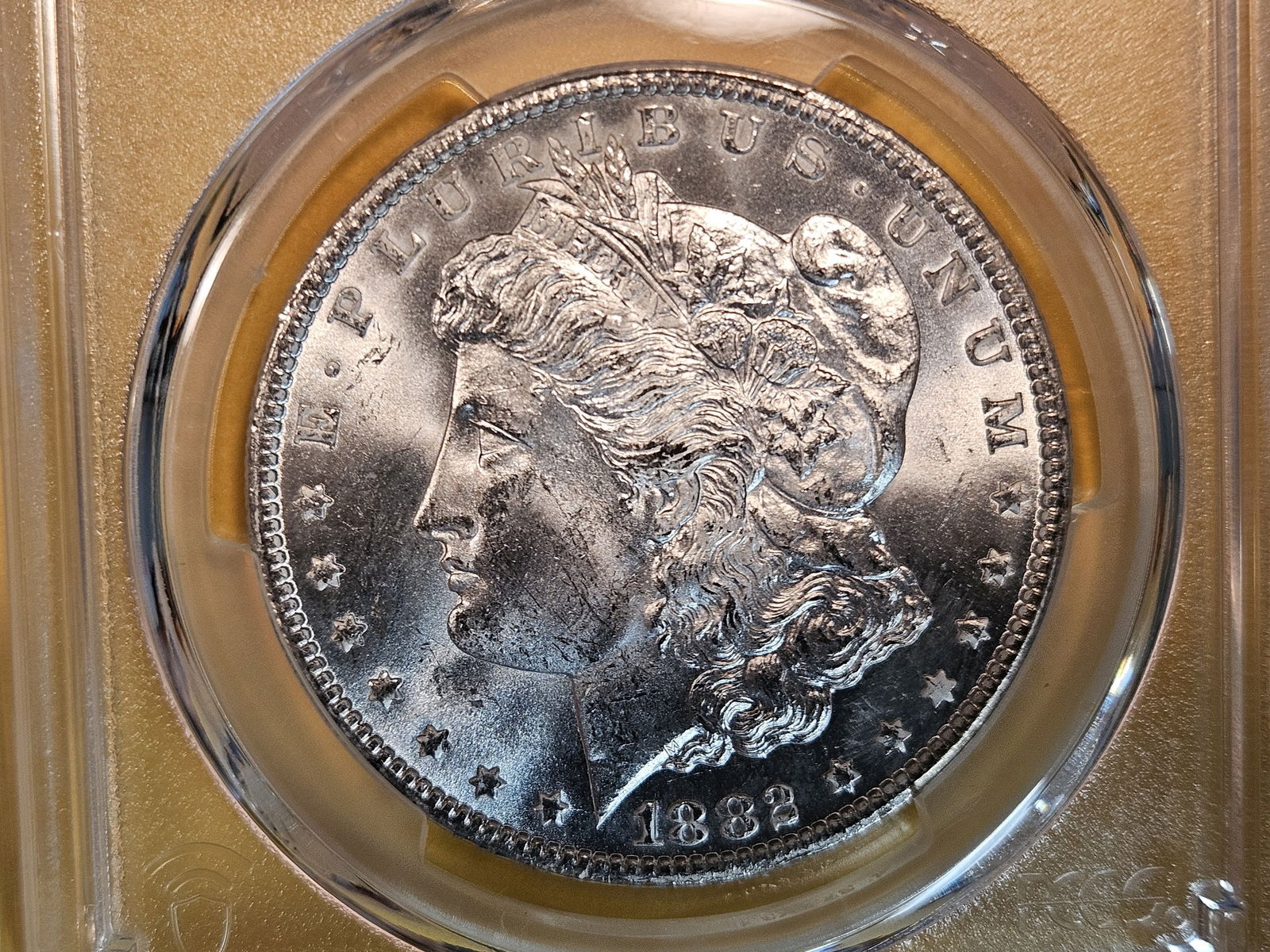 ** KEY DATE ** PCGS 1882-CC Morgan Dollar in Mint State 62 (1 of 9)