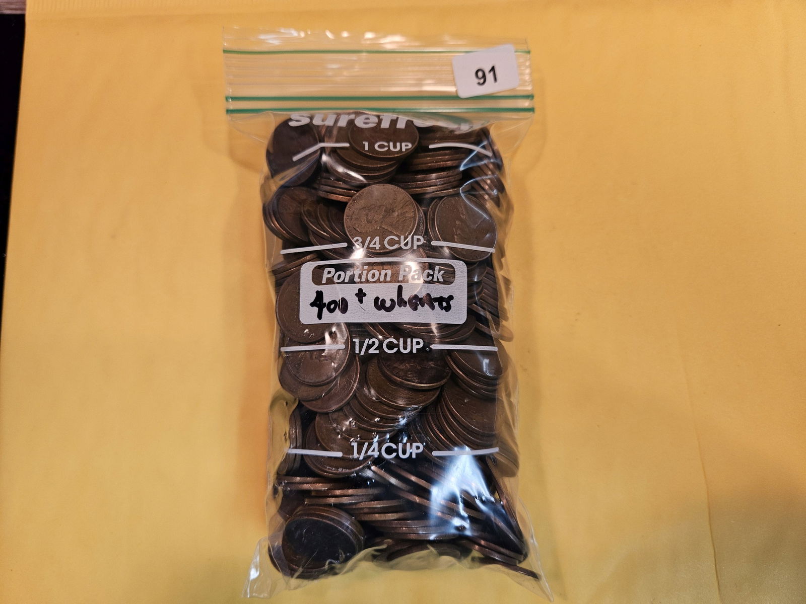 FOUR HUNDRED Wheat cents (1 of 1)