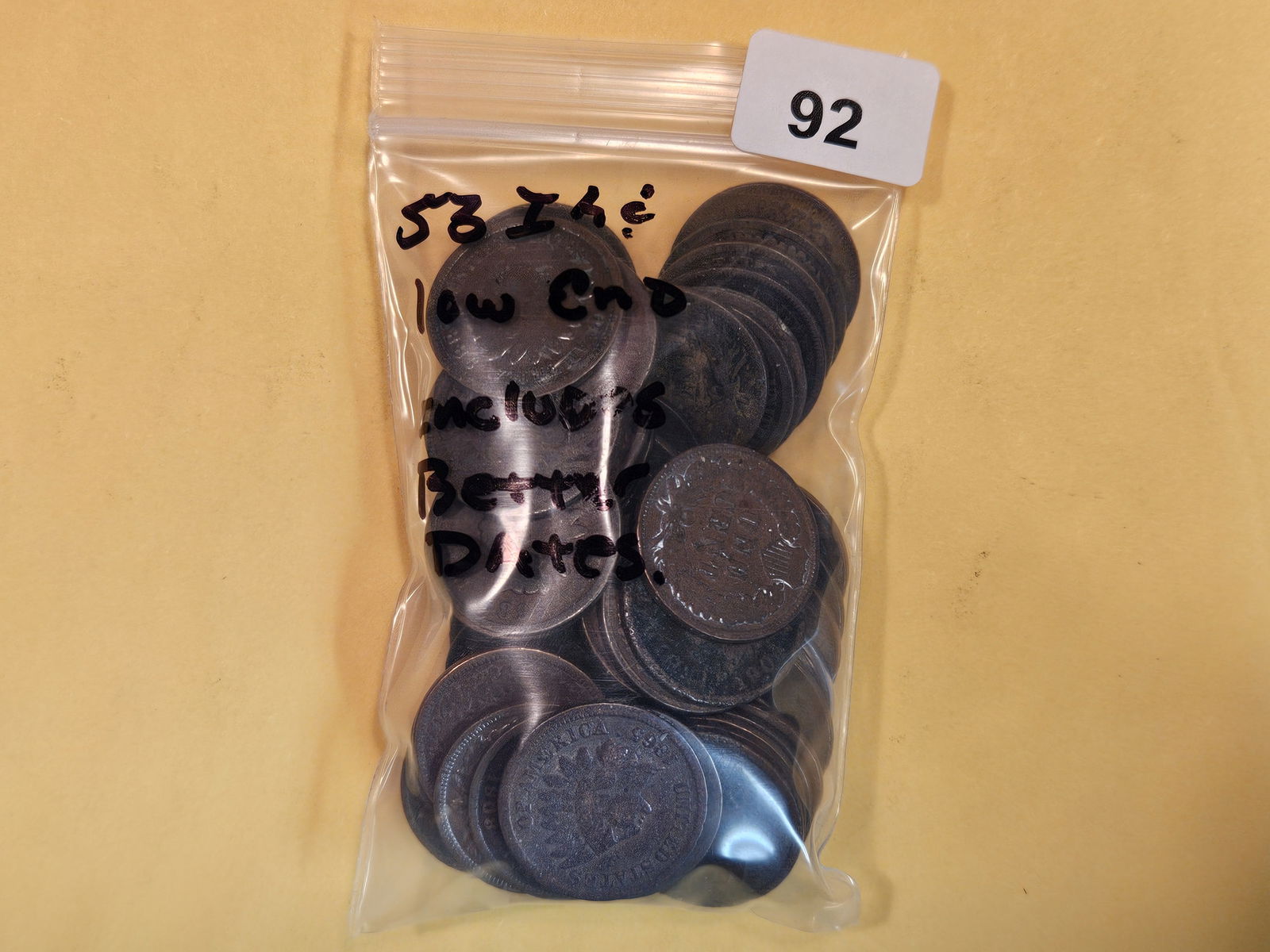 Fifty-three Indian cents (1 of 2)