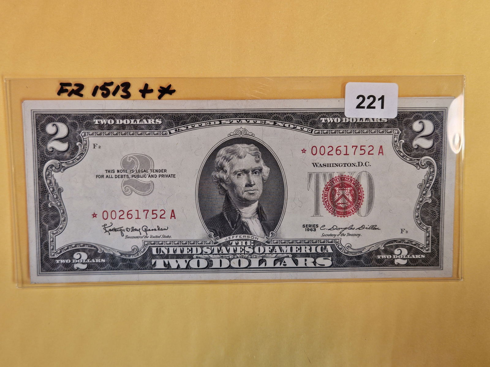 Two Crisp Uncirculated Two Dollar Red Seal US Notes (1 of 2)