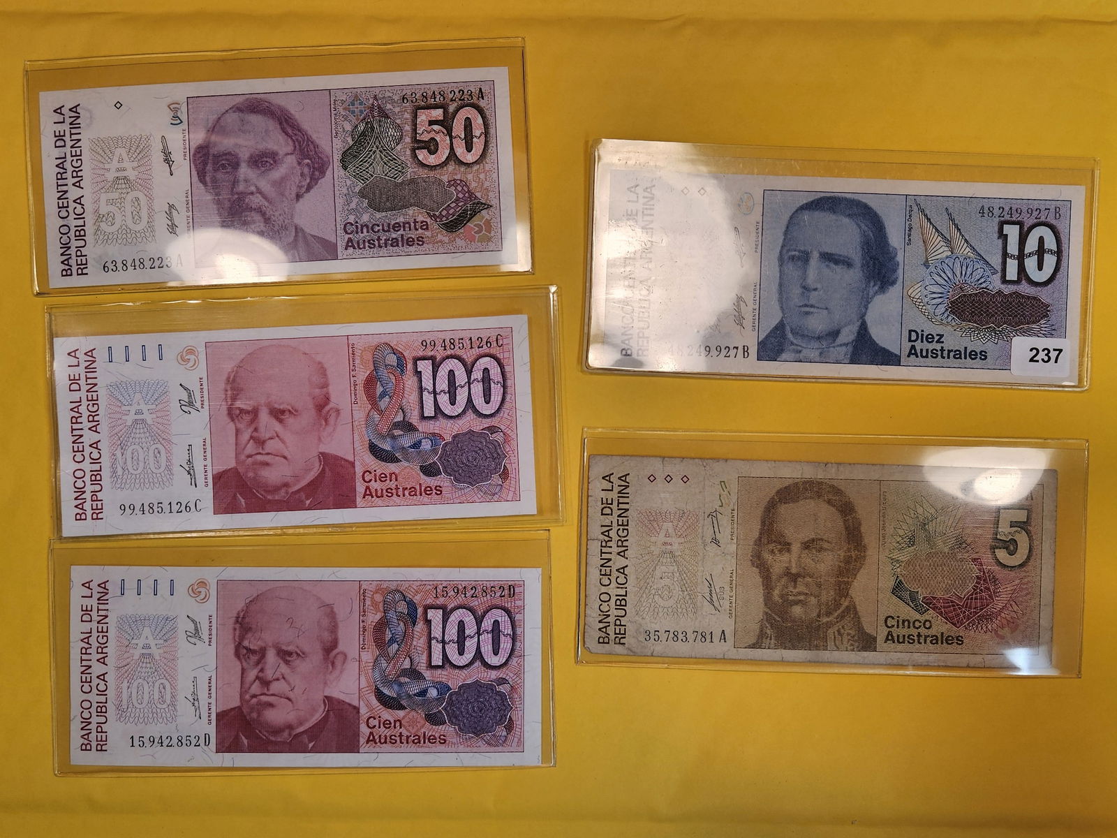 Five mixed notes from Argentina (1 of 6)