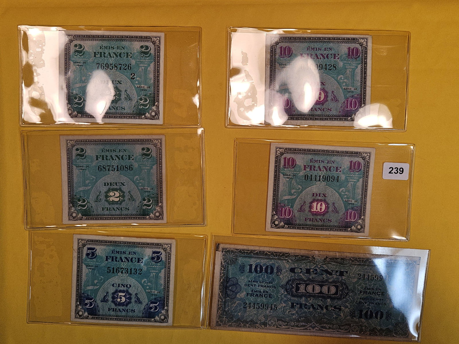 Six Series of 1944 Allied Military Currency pieces (1 of 3)