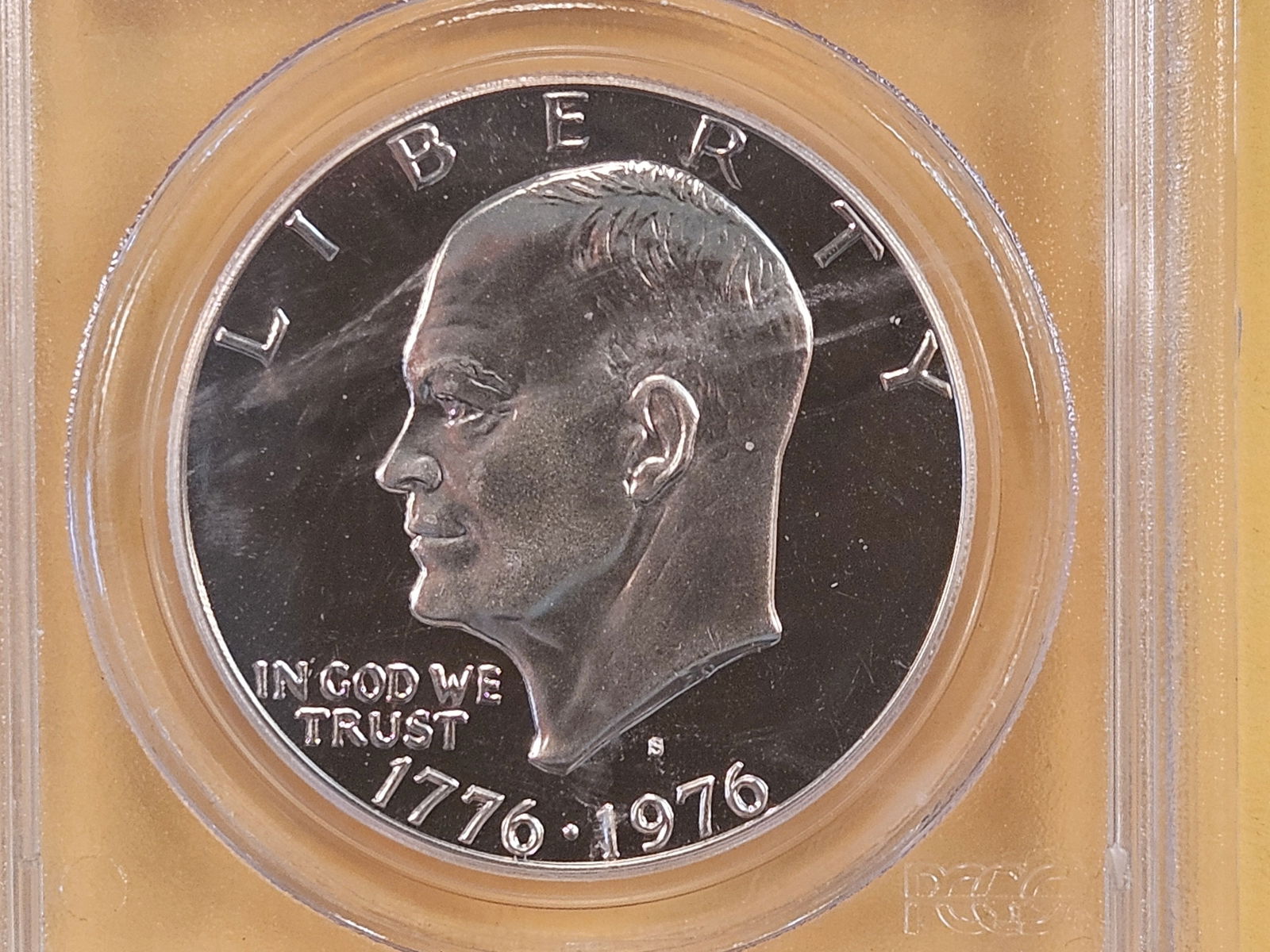 PCGS 1976-S Eisenhower Silver Dollar in Proof 69 Deep Cameo (1 of 4)