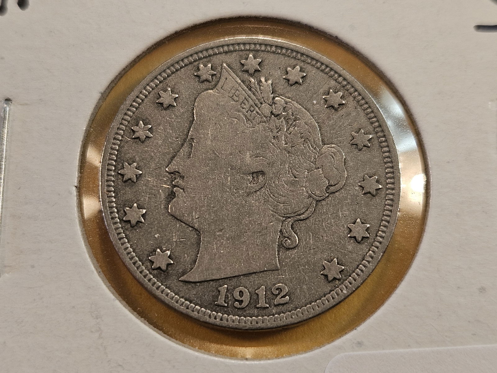 KEY DATE! 1912-S Liberty V Nickel in Fine (1 of 4)
