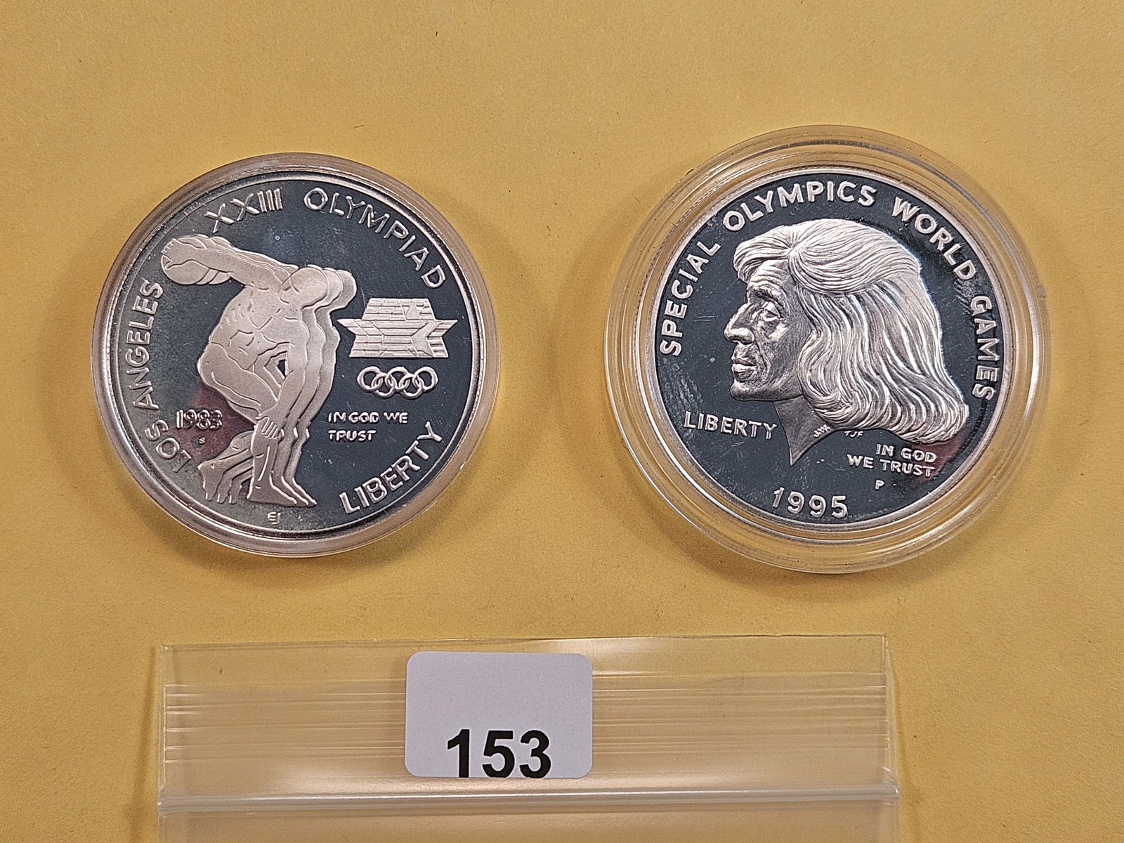 Two GEM Proof Commemorative Silver Dollars (1 of 6)