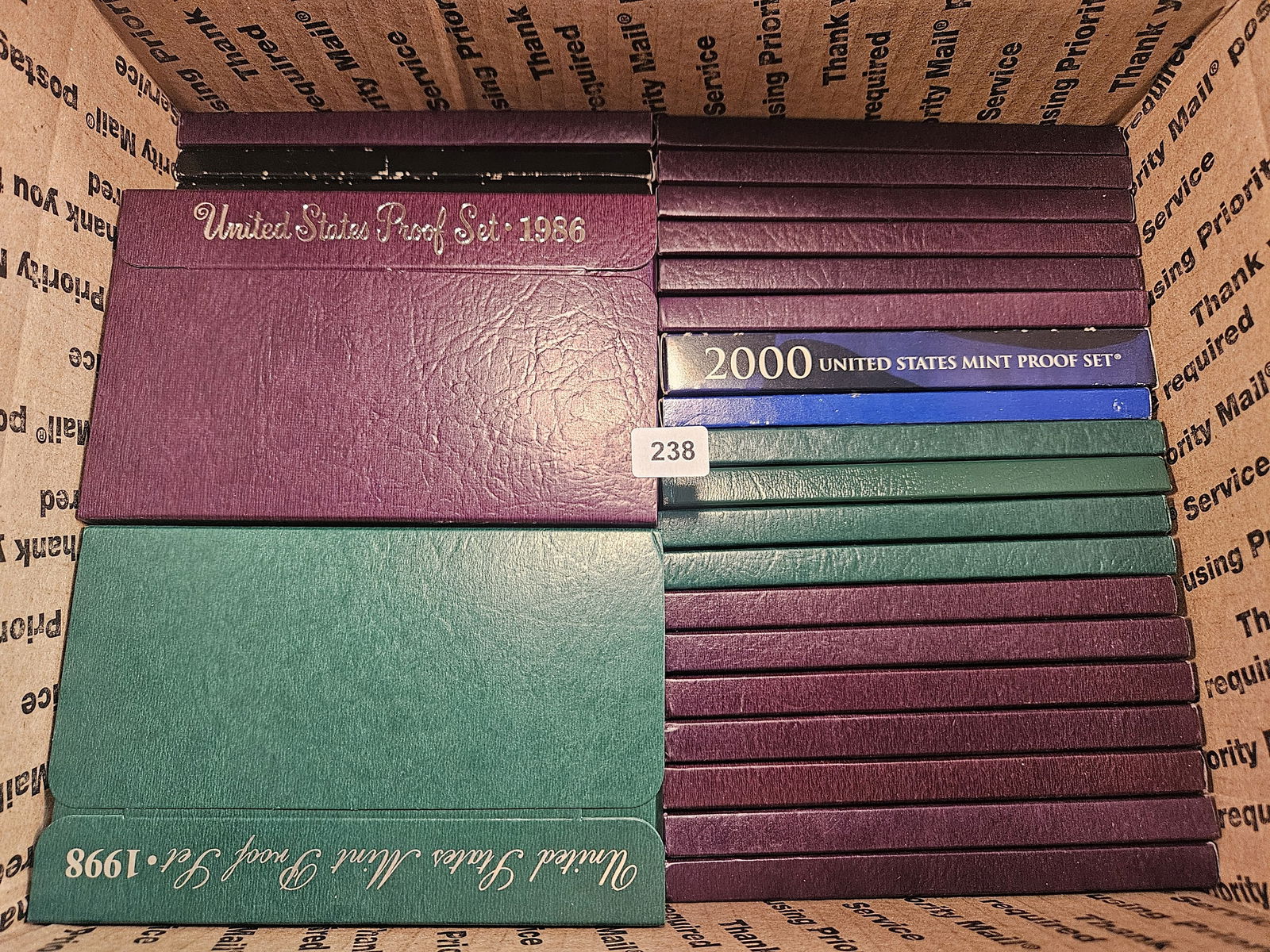 Forty US Proof Sets (1 of 1)