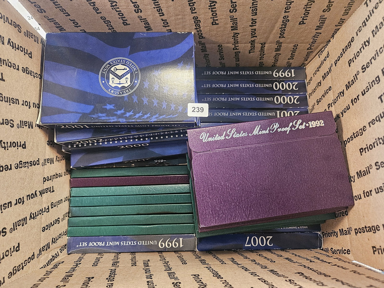 Forty US Proof Sets (1 of 1)