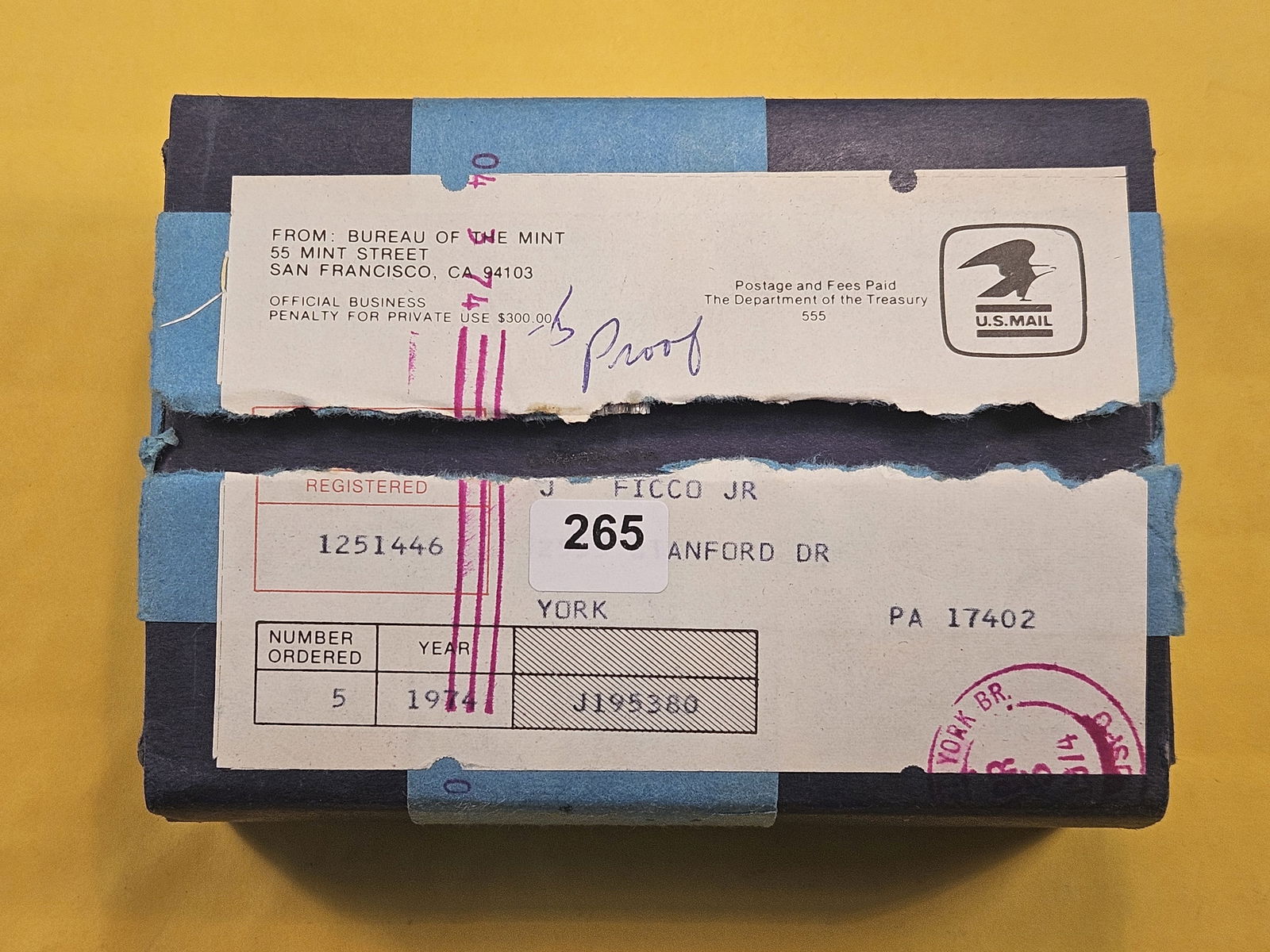 Five 1974 US Proof Sets (1 of 2)