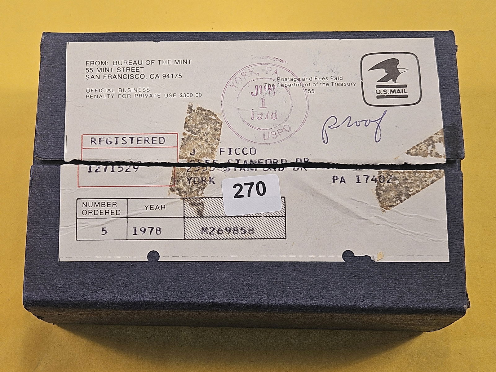 Five 1978 US Proof Sets (1 of 2)