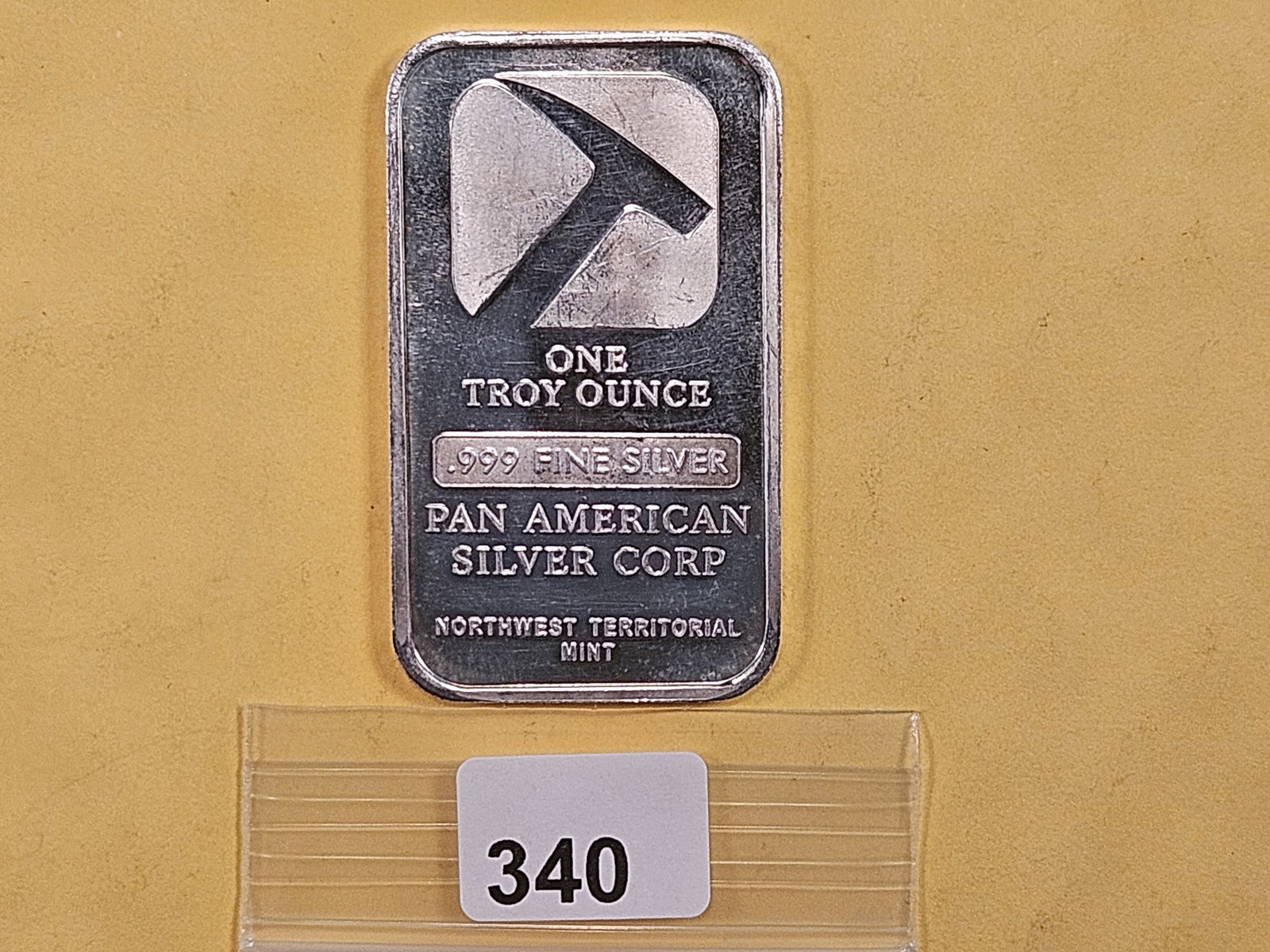 One Troy Ounce .999 Fine Silver Art Bar: Pan American Silver Corp