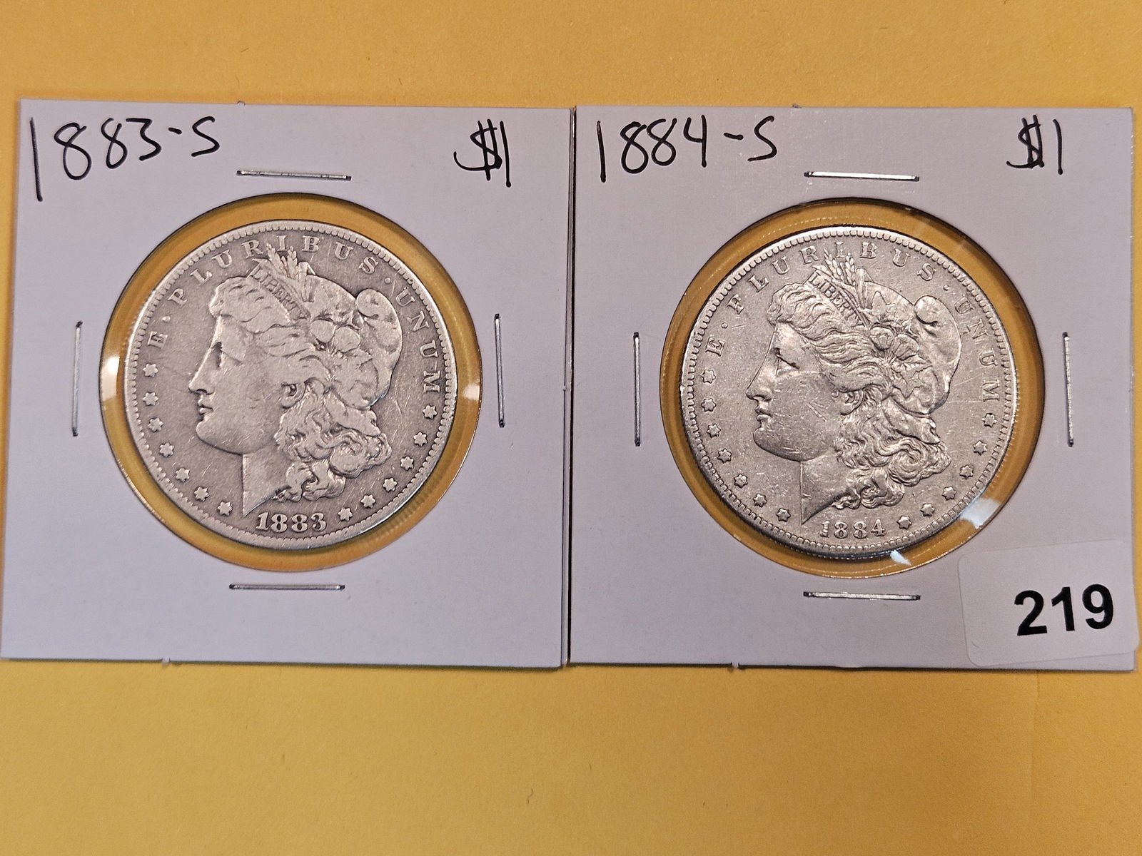 Two better Date Morgan Silver Dollars (1 of 2)