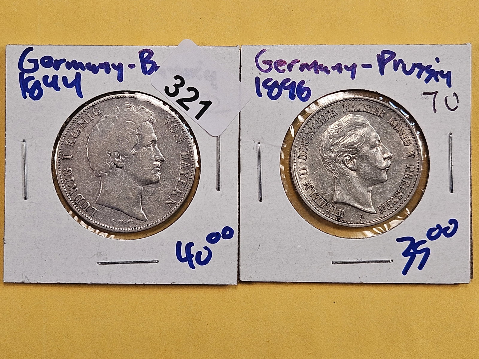 Two German States Silver Coins (1 of 6)