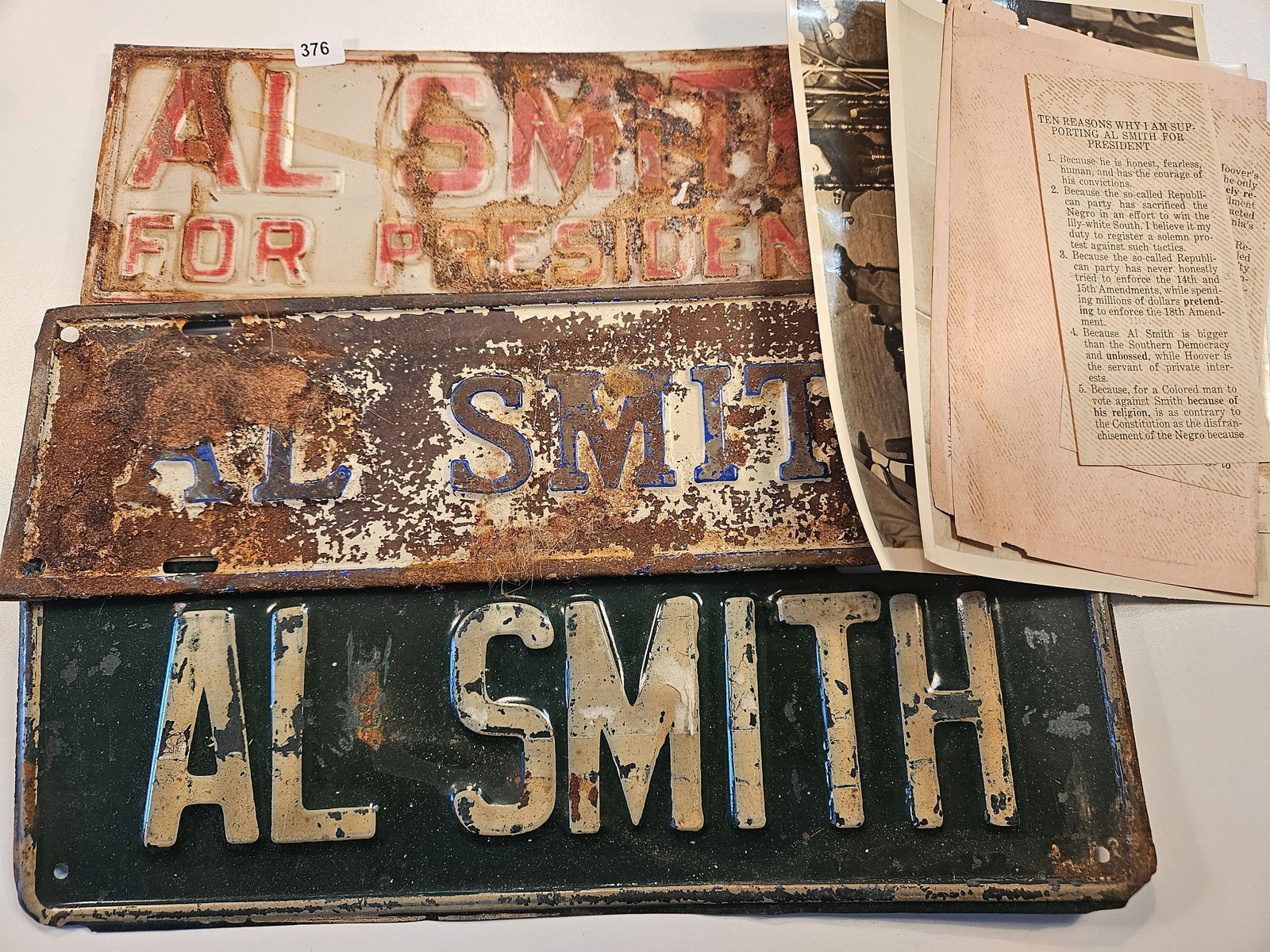 AL Smith Memorabilia: AL Smith ran for President on behalf of the Democratic party in 1928