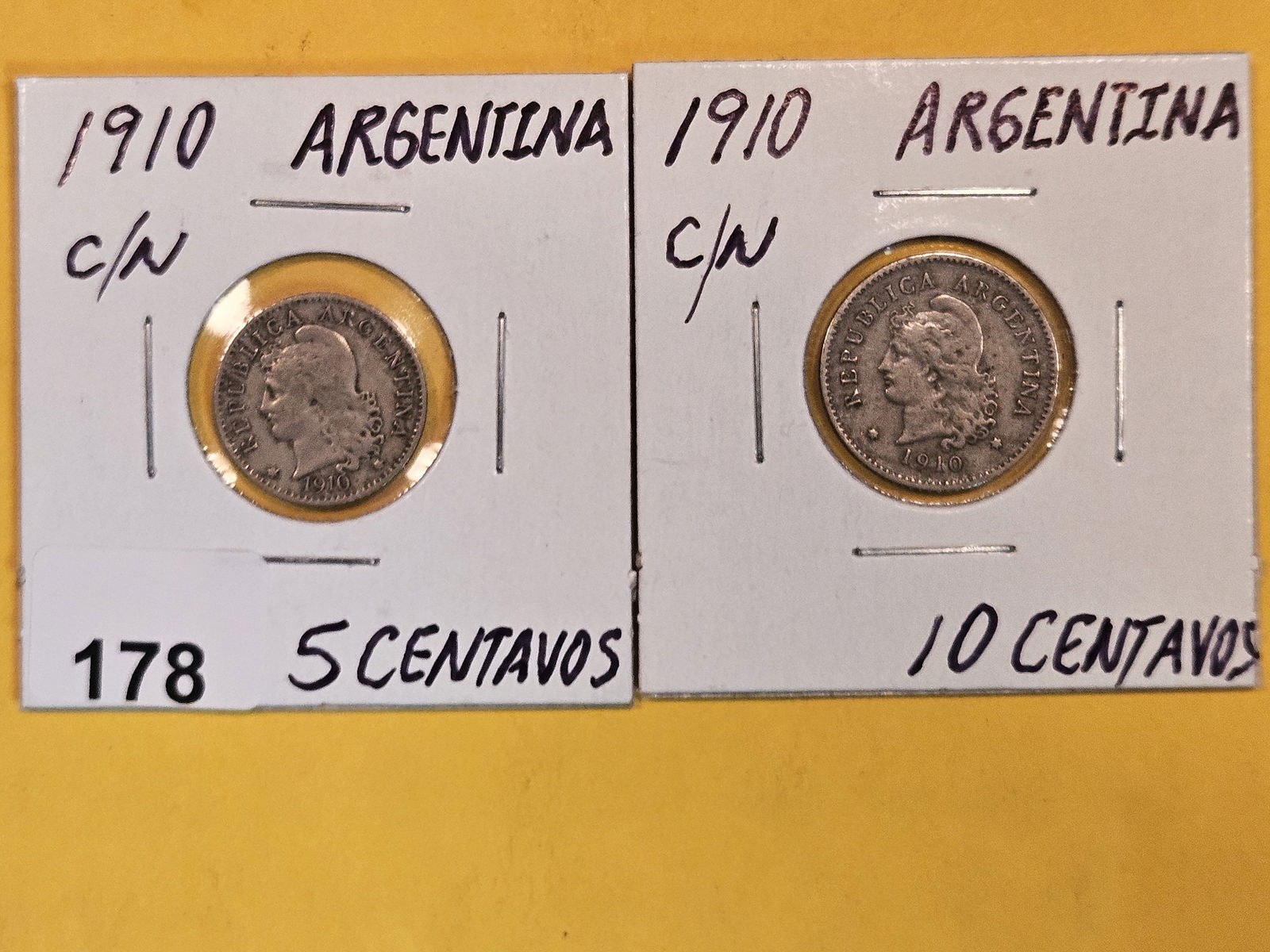 Two better date Copper-Nickel coins from Argentina (1 of 4)