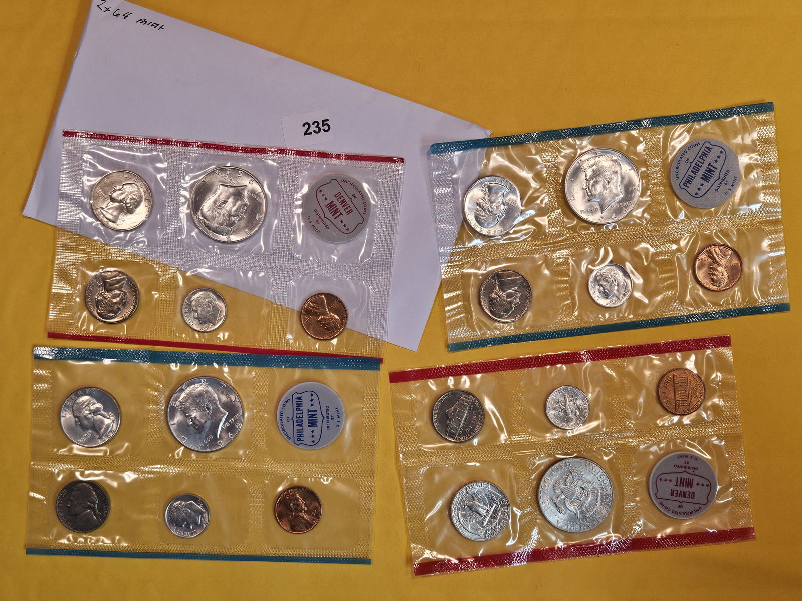 Two 1964 US Silver Mint Sets (1 of 2)