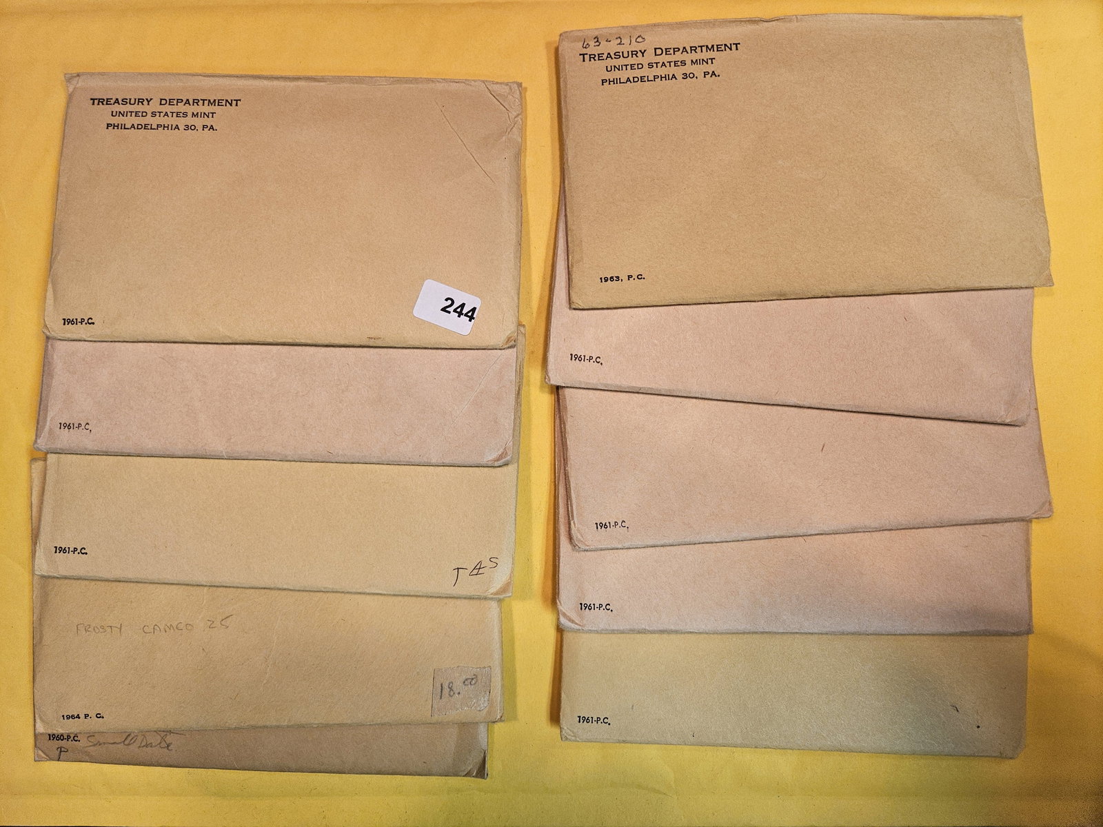 Ten mixed US SILVER Proof Sets (1 of 1)