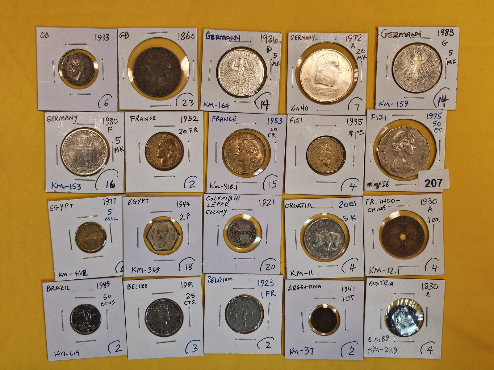 Twenty cool mixed World Coins (1 of 6)