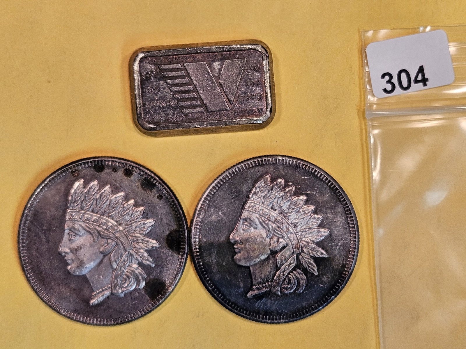 Three 1-Troy ounce .999 fine silver pieces (1 of 2)