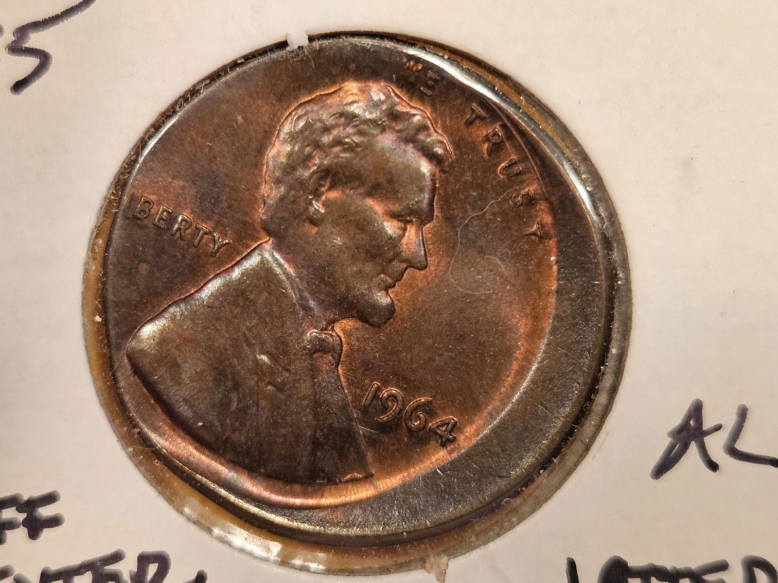 MINT ERROR! Uncirculated Red-Brown 1964 Lincoln Cent (1 of 5)