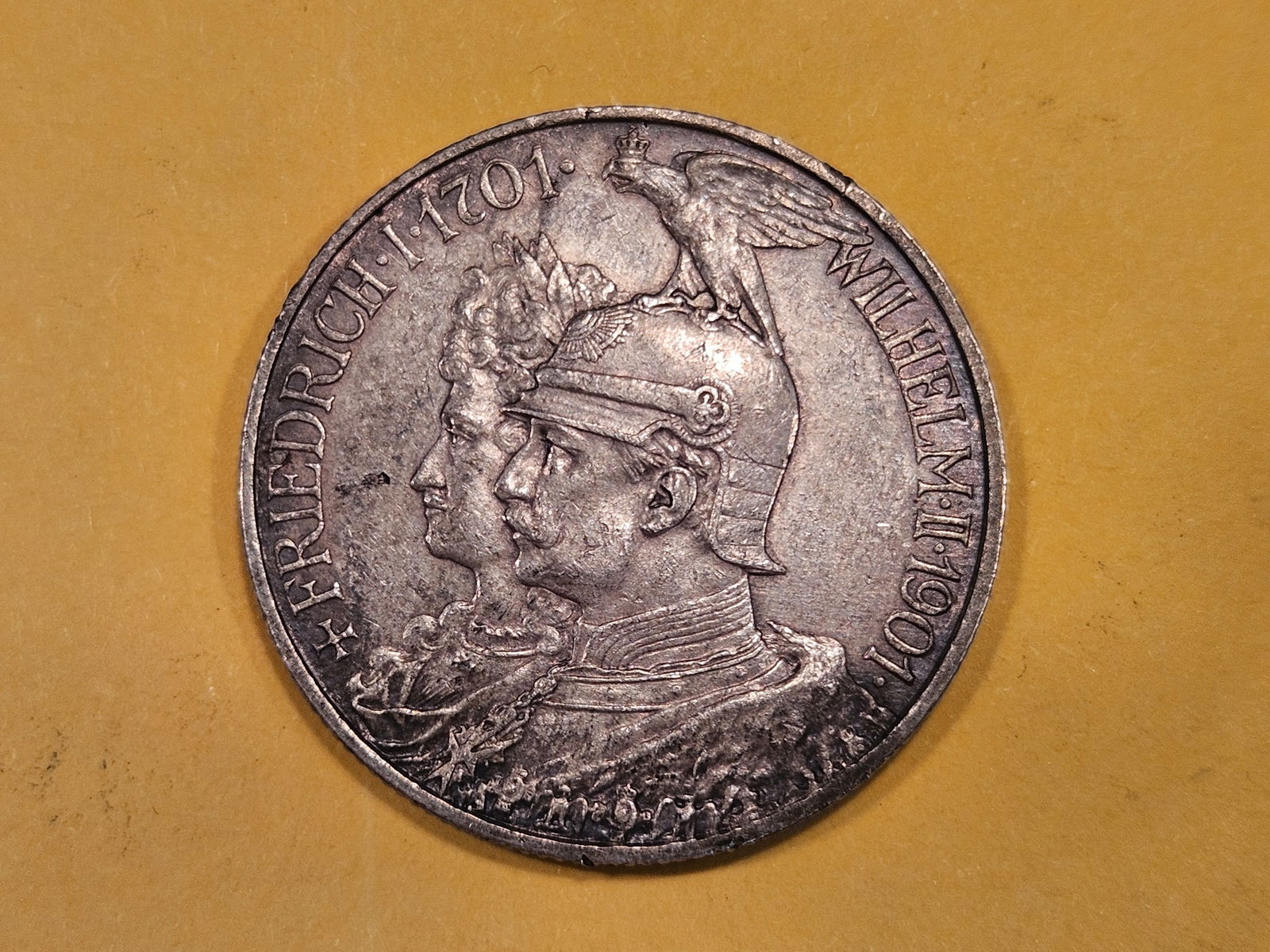 1901 German States Prussia silver 2 mark in Extra Fine plus (1 of 4)