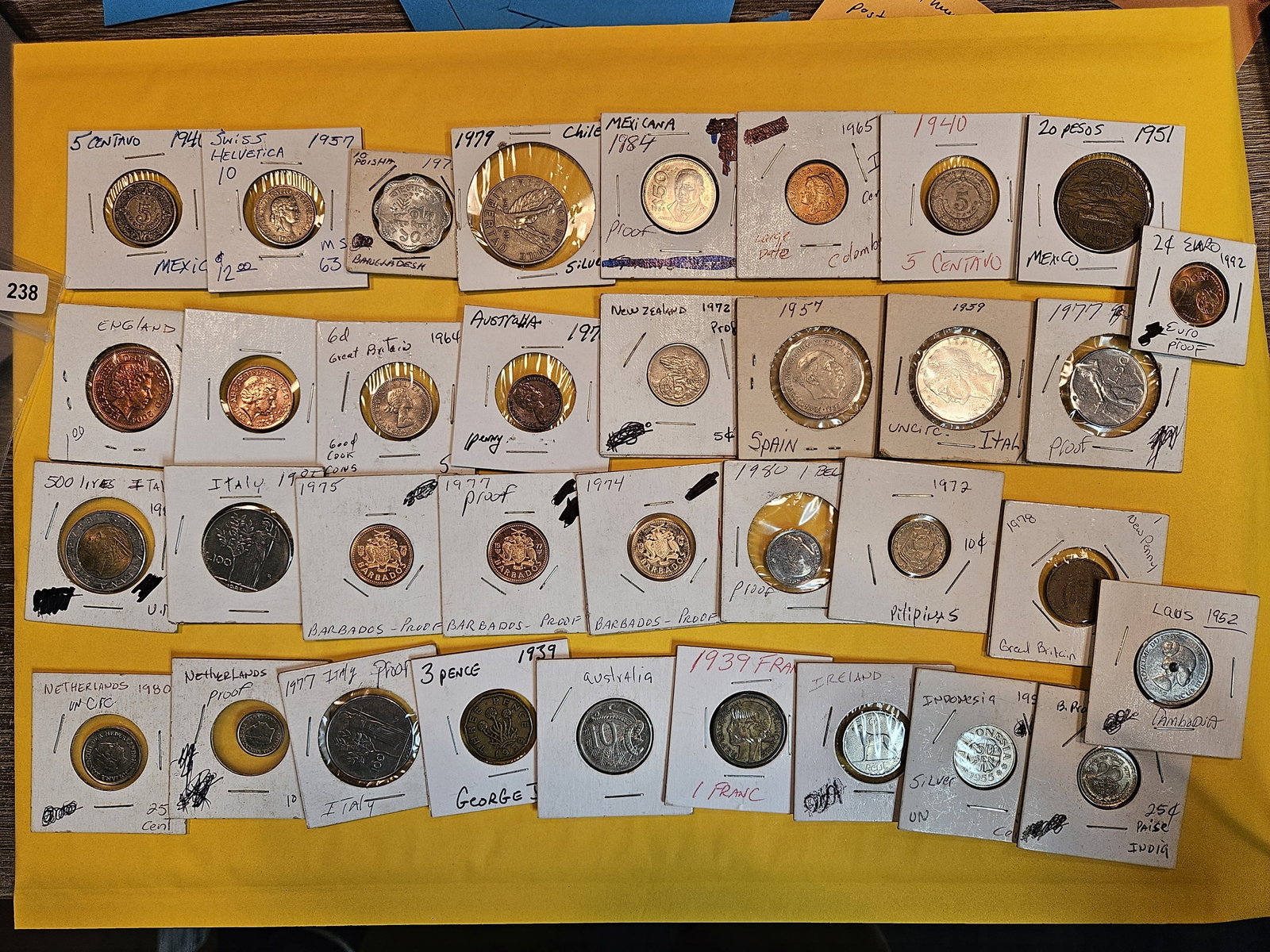 Thirty-five mixed World coins (1 of 7)