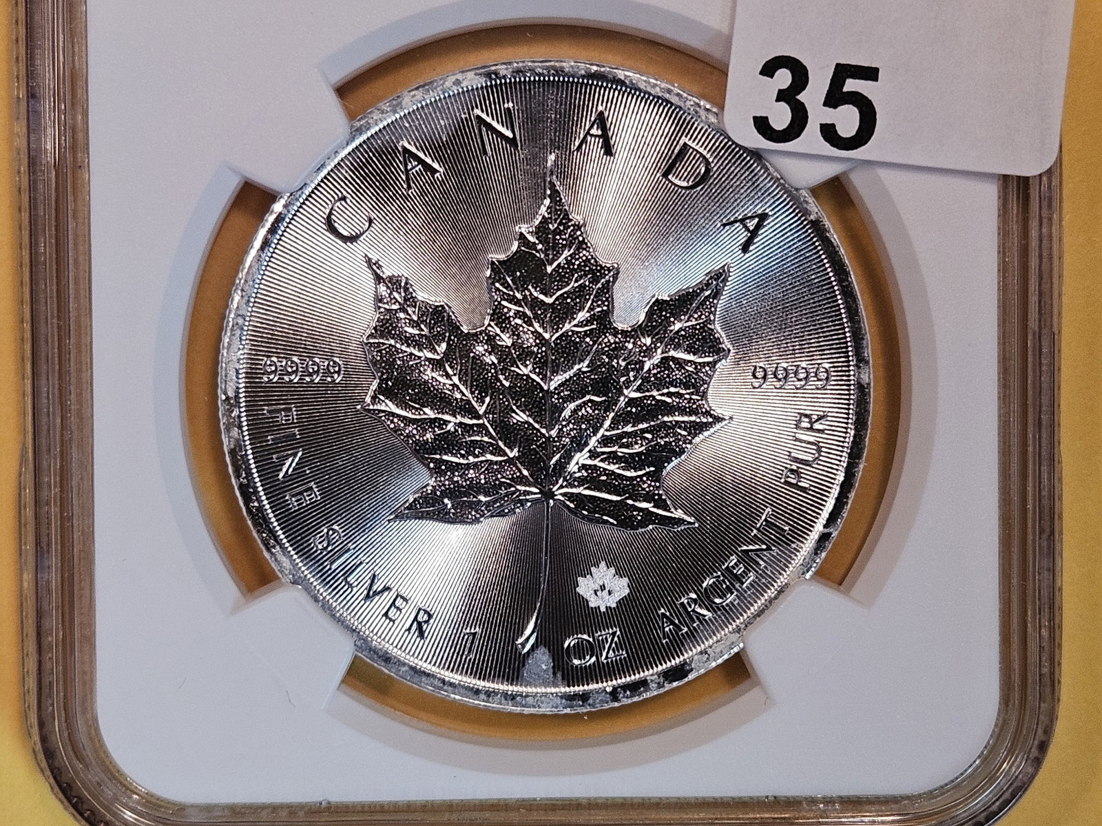 NGC 2016 Canada silver Five Dollars in Mint State 69 (1 of 3)