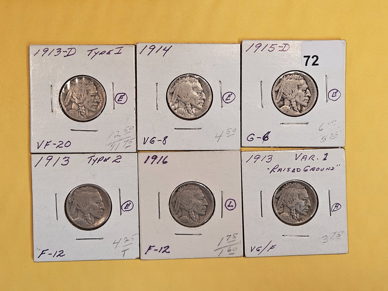 Six better date Buffalo Nickels (1 of 8)