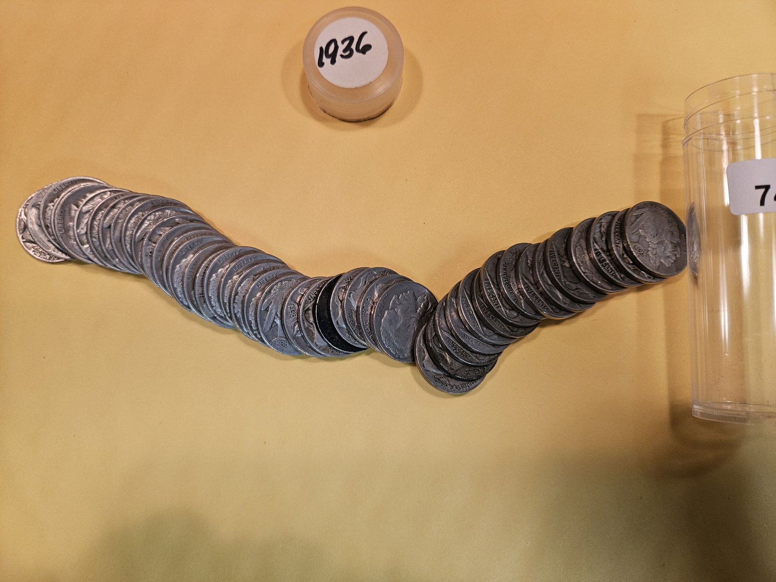 Roll of 1936 Buffalo Nickels (1 of 2)