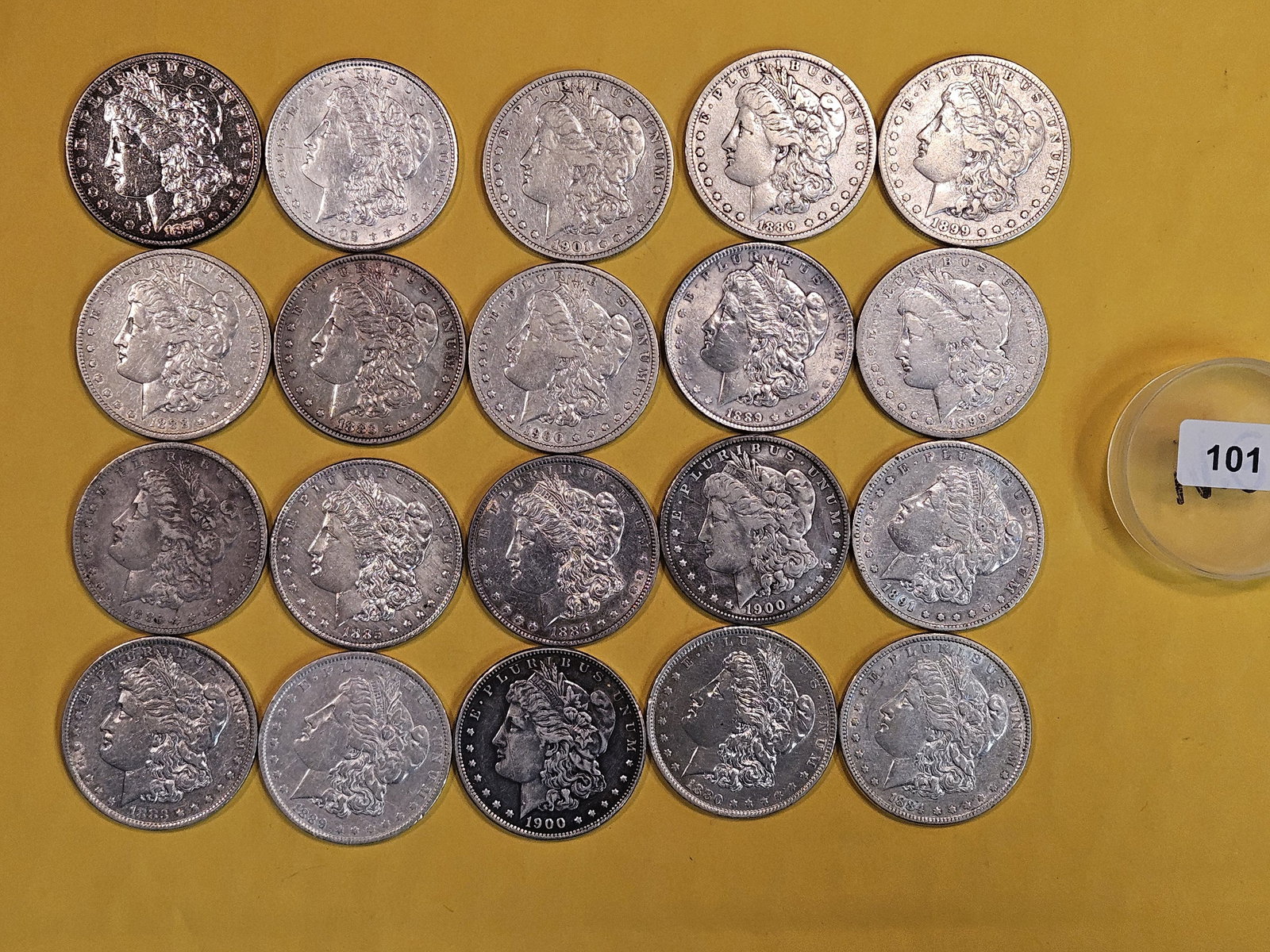 ** FULL ROLL ** Twenty Morgan Silver Dollars (1 of 6)