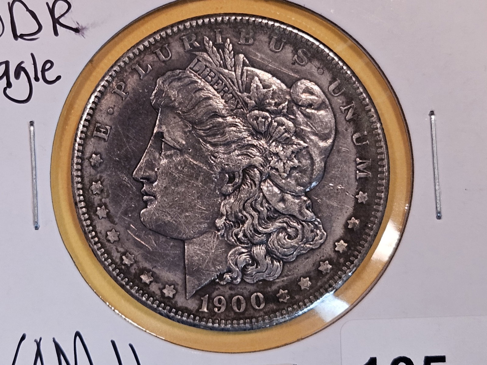 VAM! 1900 Morgan Dollar: Doubled Die Reverse. Looks like VAM-11
