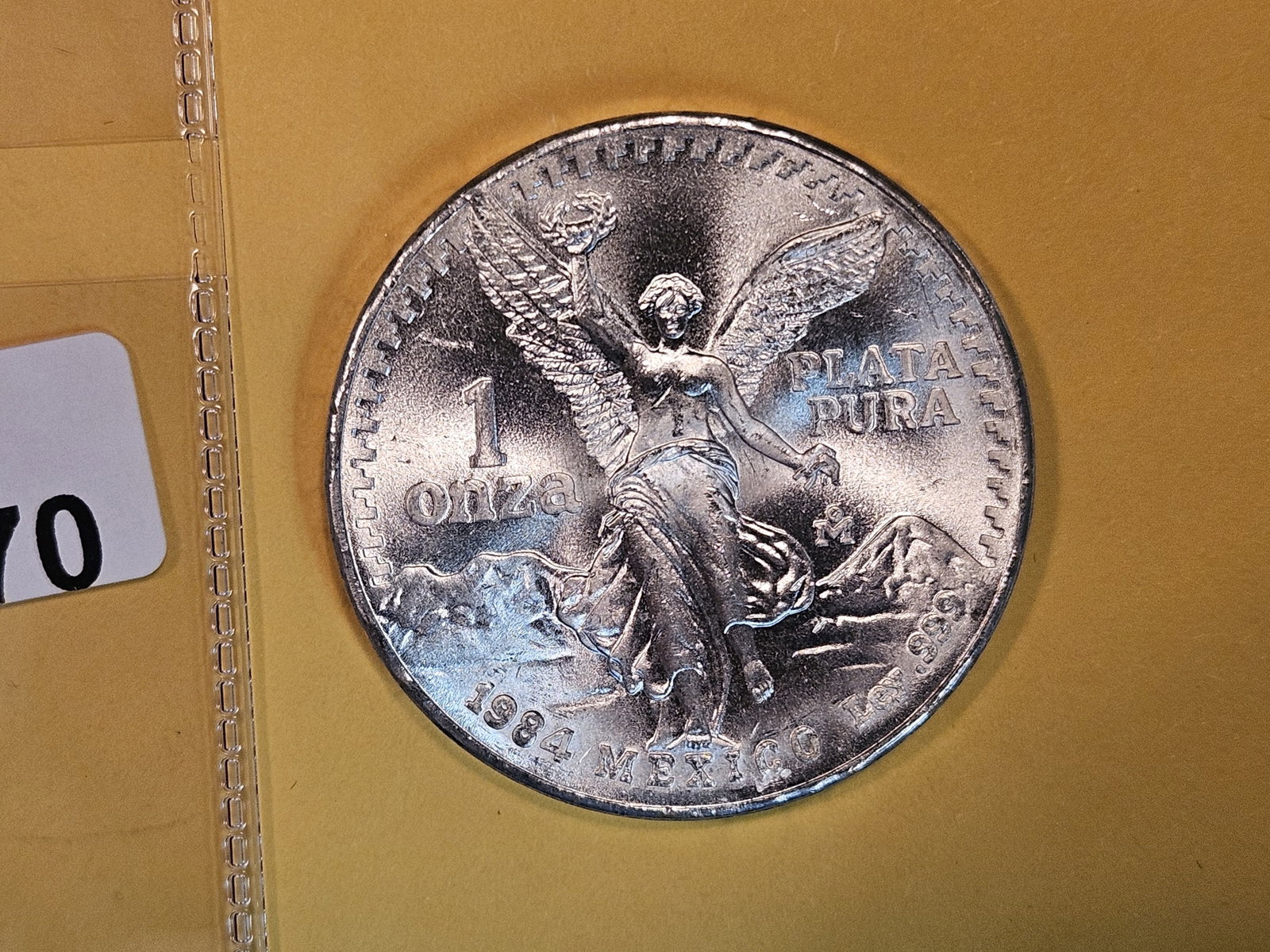 GEM Brilliant Uncirculated 1984 Mexico Silver Onza: Libertad