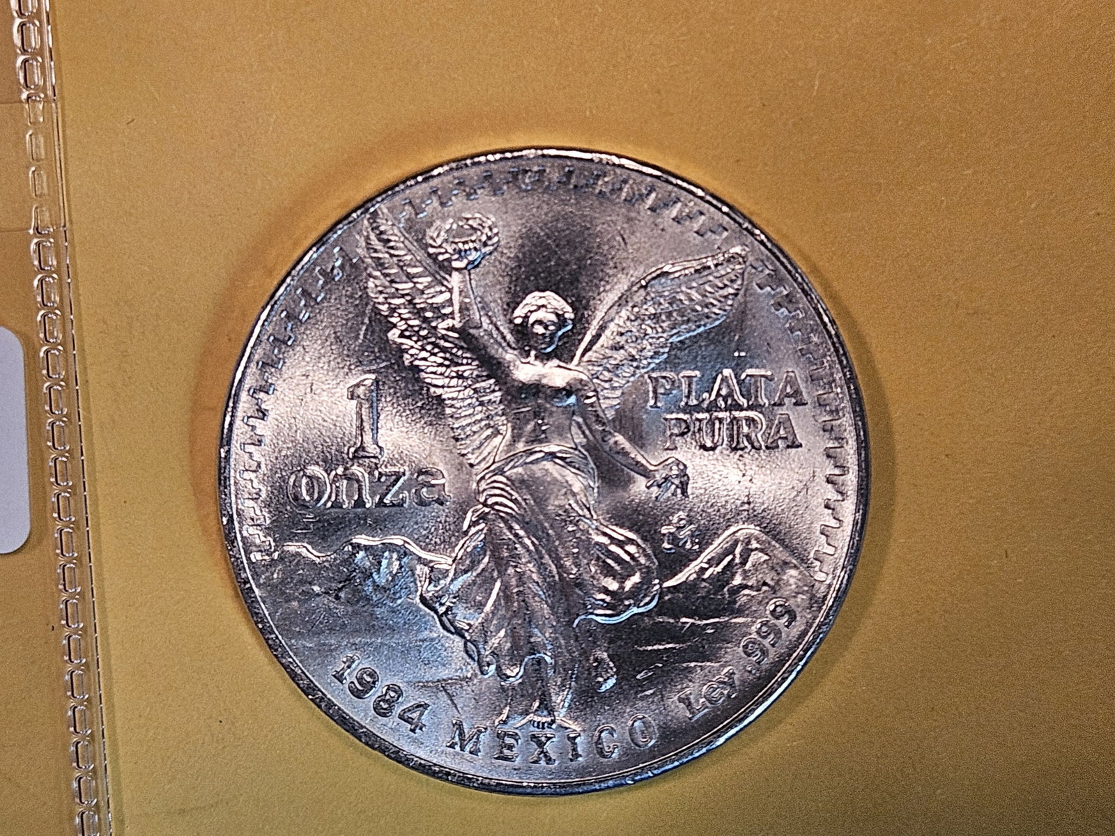 GEM Brilliant Uncirculated 1984 Mexico Silver Onza: Libertad