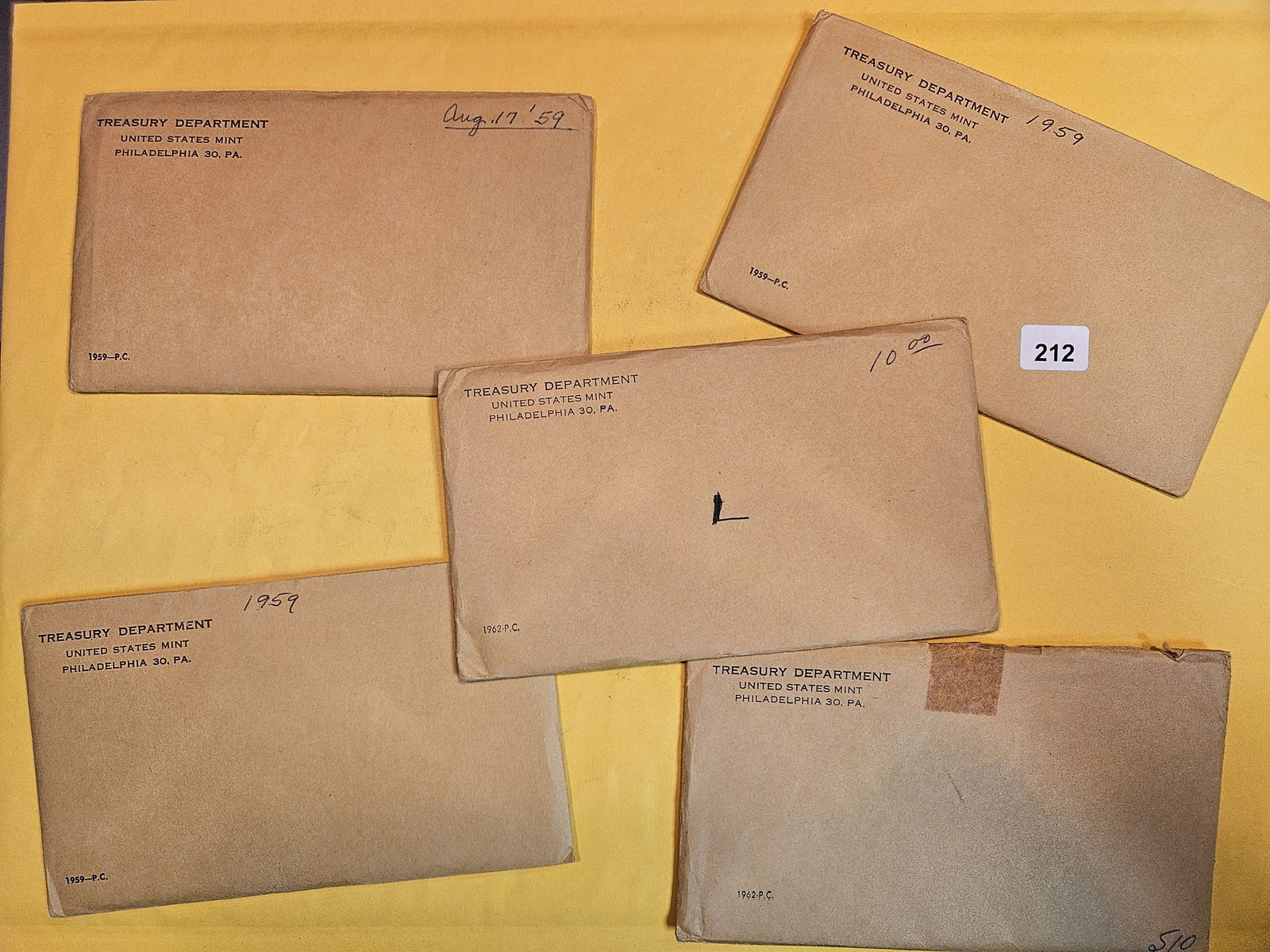 Five US SILVER Proof Sets (1 of 1)