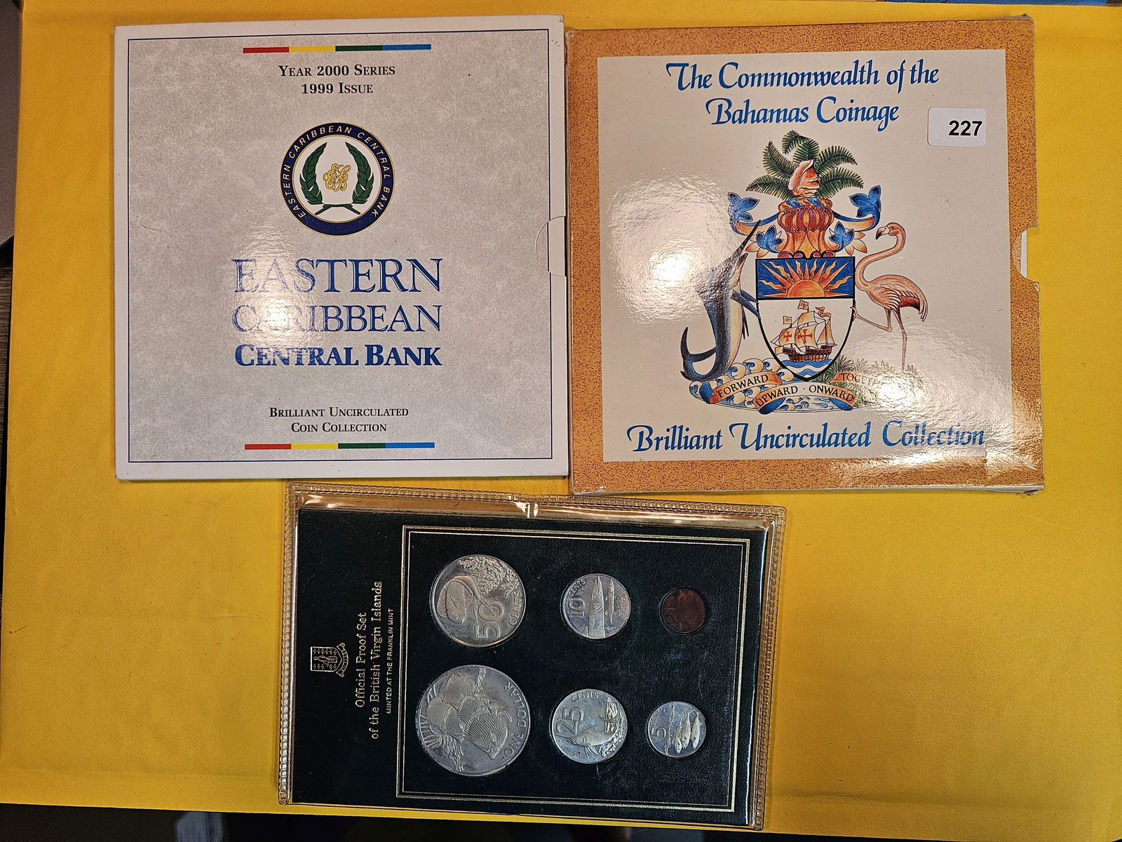 Three Brilliant Uncirculated Caribbean Coin sets (1 of 2)