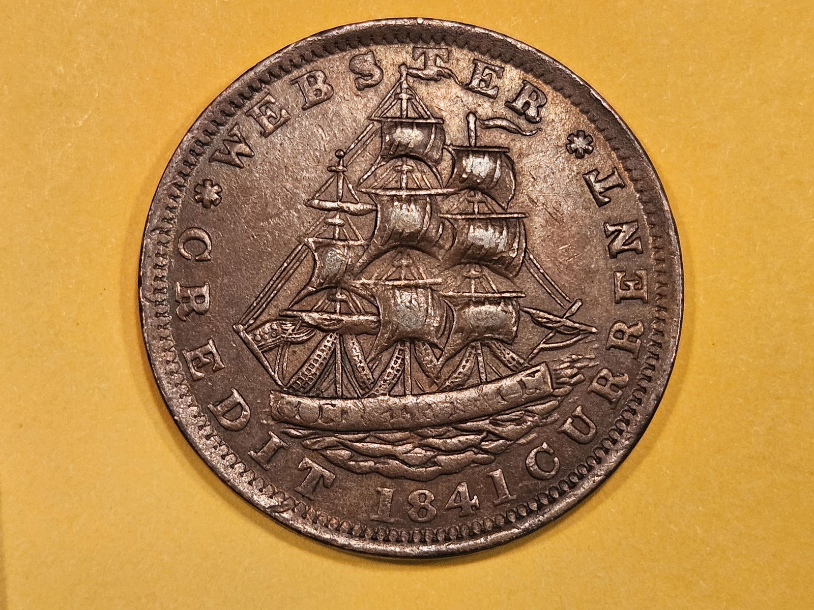 1841 Hard Times Token in XF plus to AU (1 of 6)