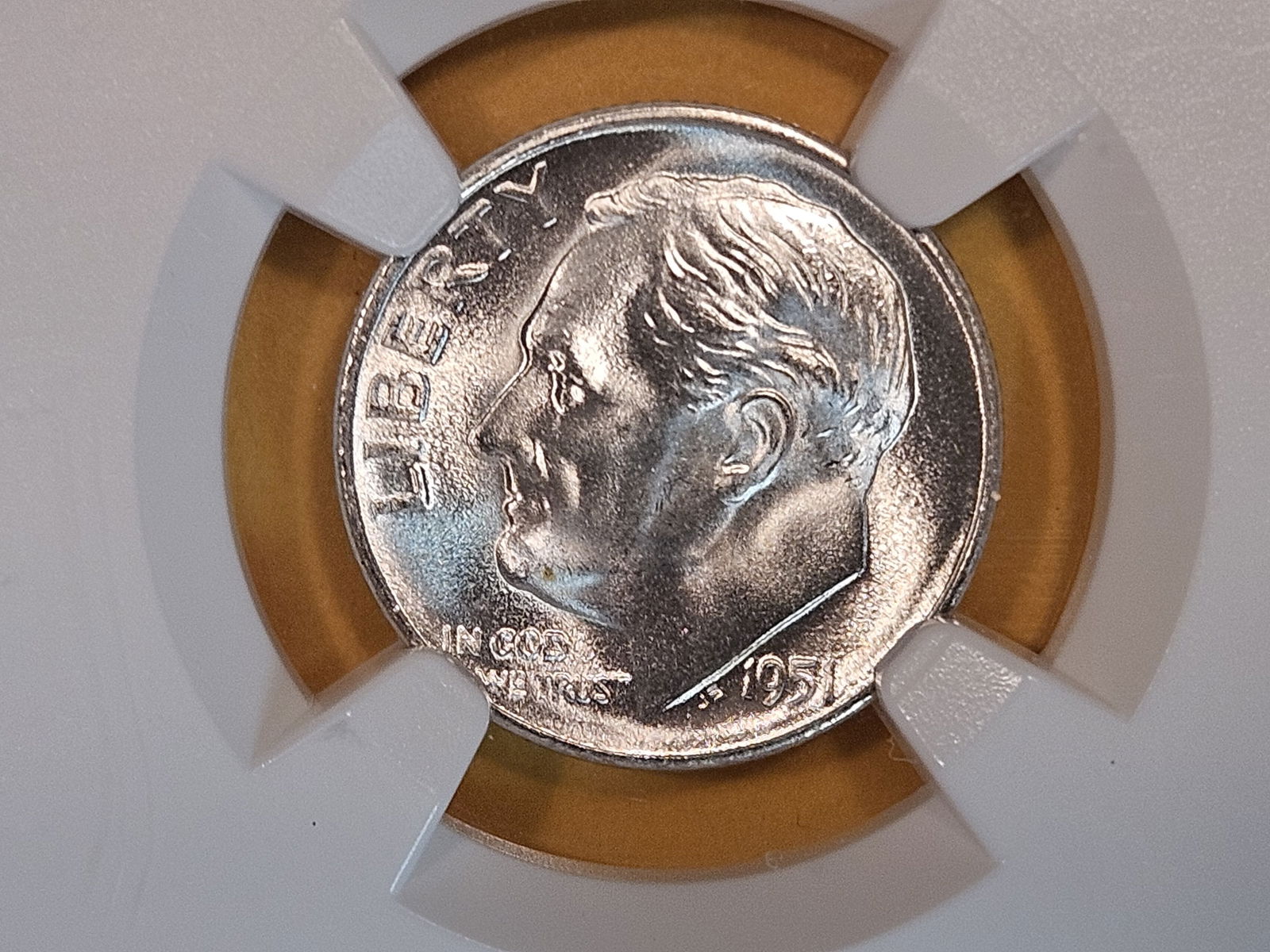 Superb GEM! NGC 1951-S Roosevelt Dime in Mint State 67 FT (1 of 4)