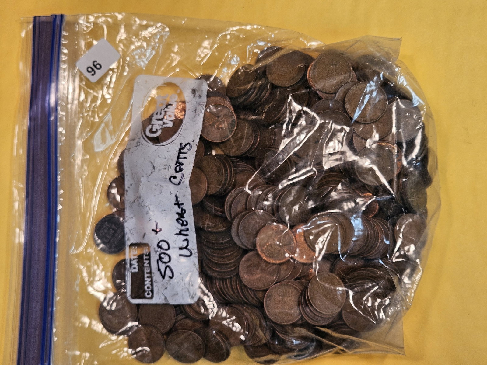 FIVE HUNDRED Wheat cents (1 of 1)