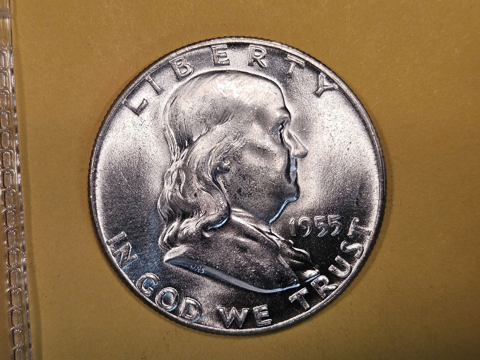 GEM Brilliant Uncirculated 1955 Franklin silver Half Dollar FBL (1 of 5)