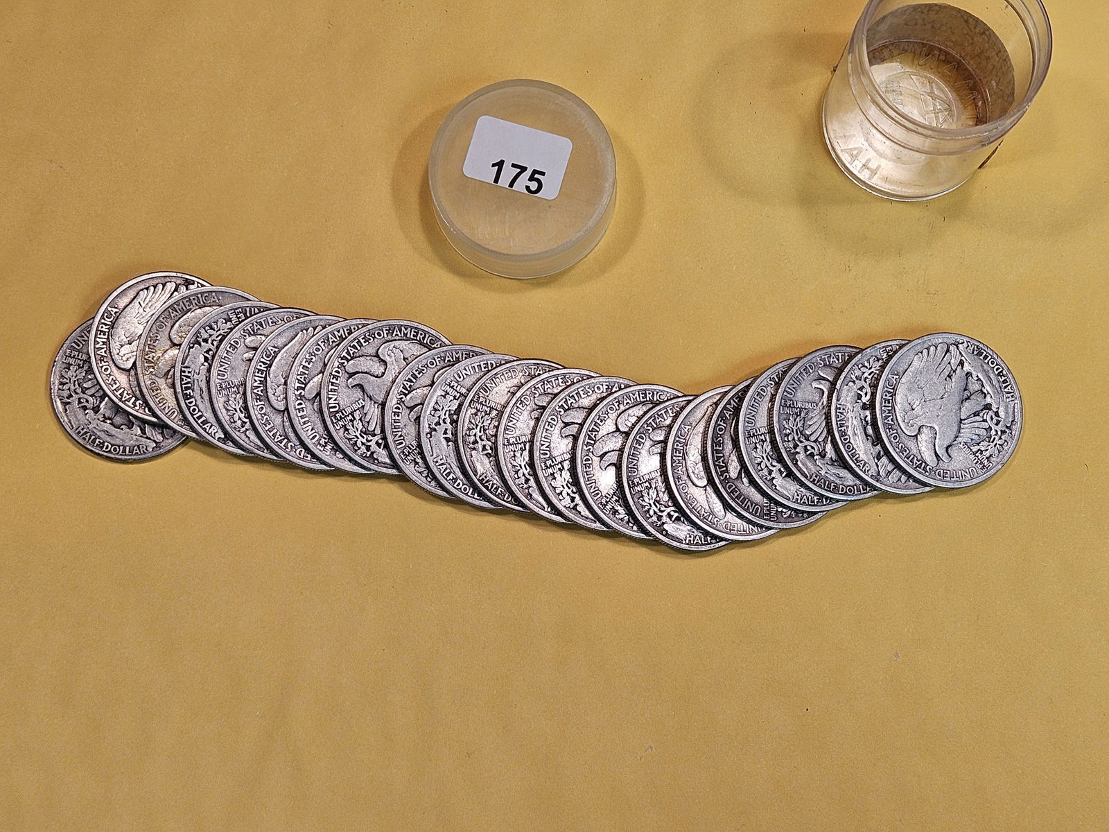 Twenty-One silver Walking Liberty Half Dollars (1 of 1)