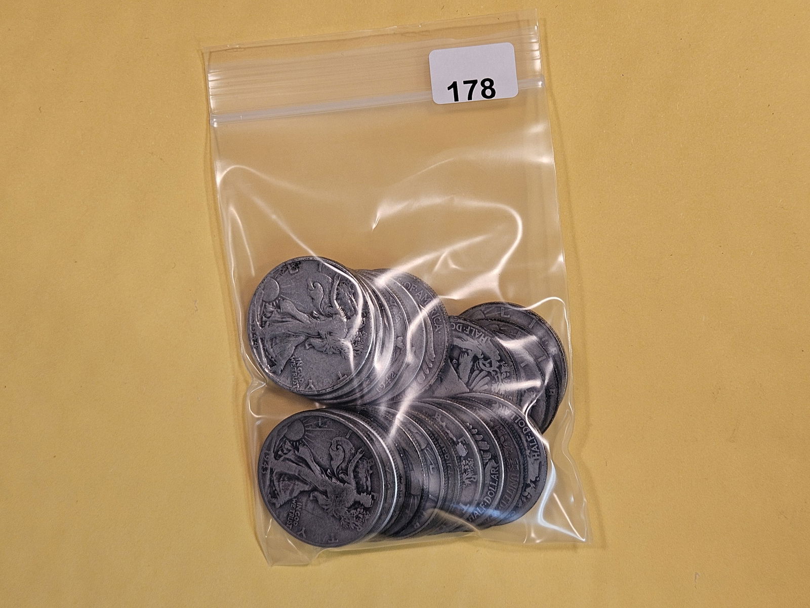 Twenty silver Walking Liberty Half Dollars (1 of 2)